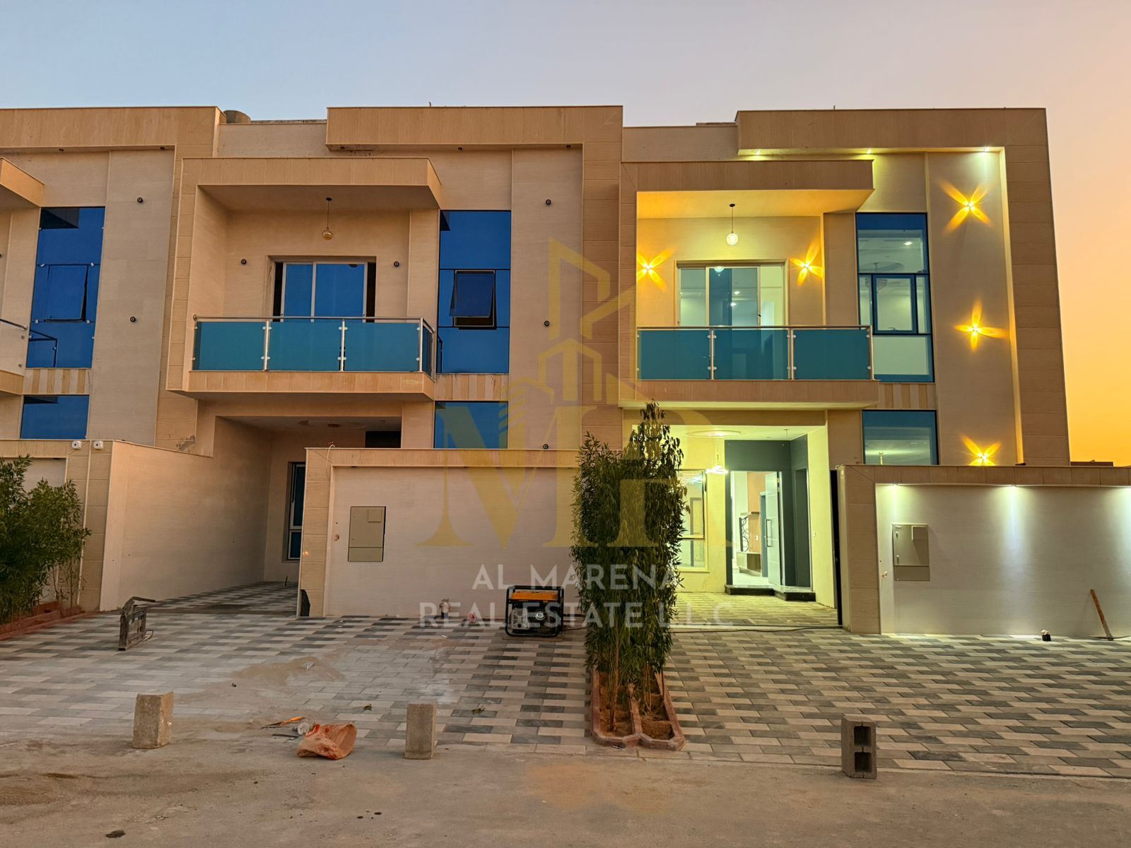 Modern 3-story villa located on a main street, with no registration fees.