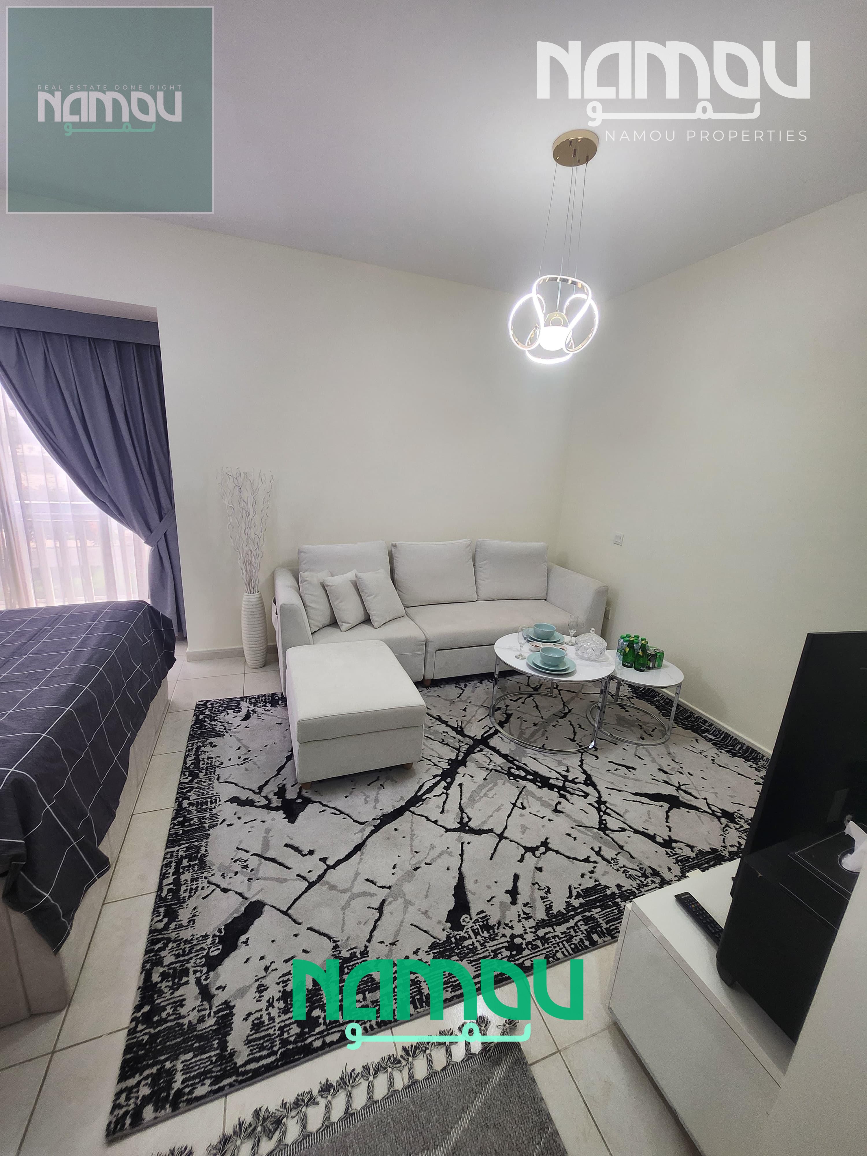 Upgraded Fully Furnished Studio | Pet-Friendly | Private Beach Access | Mina Al Arab