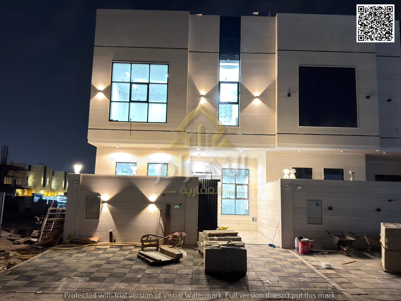 Villa for sale, including registration fees, with monthly installments starting from 5000 dirhams per month.