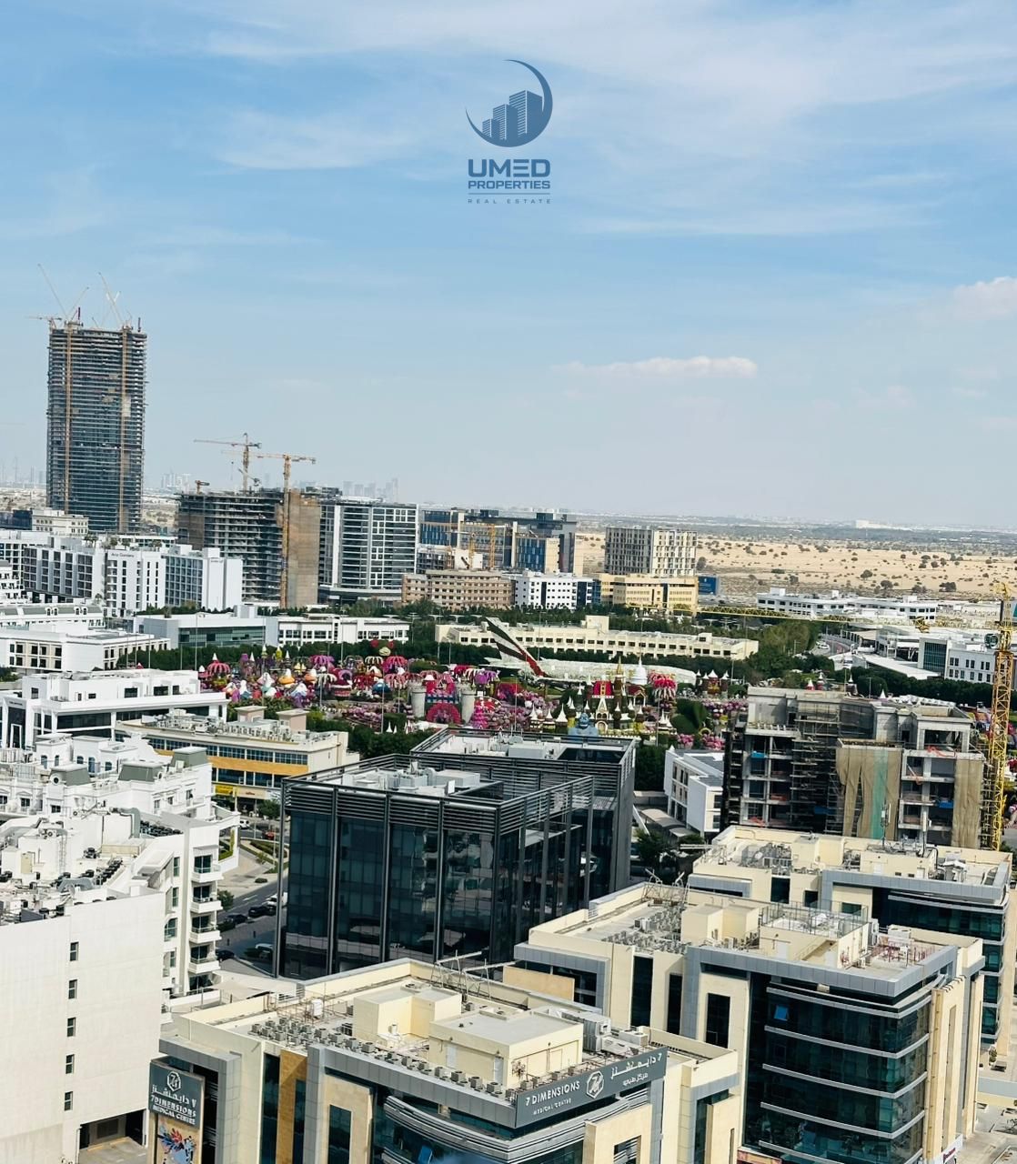 High Floor 1BR | Miracle Garden View | Equipped Kitchen