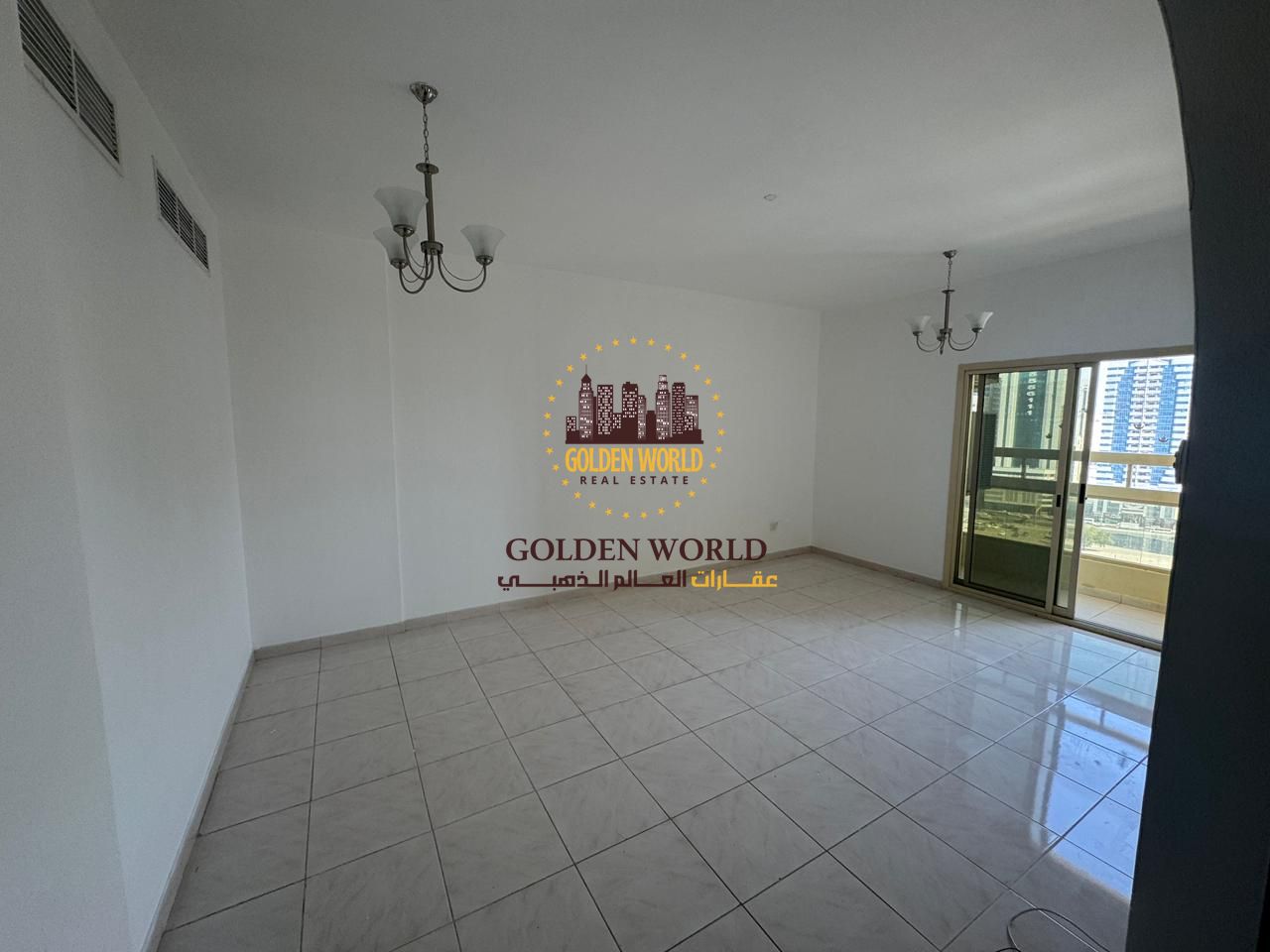 2-bedroom apartment for rent in Al Khan, central AC, balcony with open view, central gas, family-friendly, close to all services, first installment vi