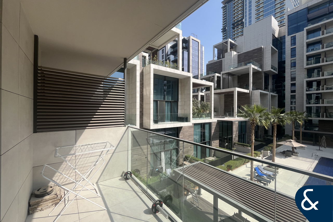 2 Bed | Unfurnished | Balcony | Pool View