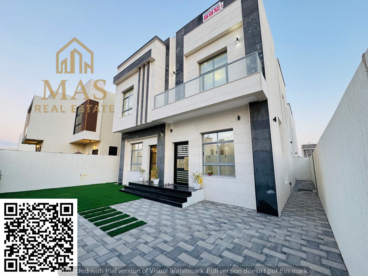 A luxurious detached villa with a modern design for rent and spacious areas, located in one of the best and quietest areas to provide you and your fam