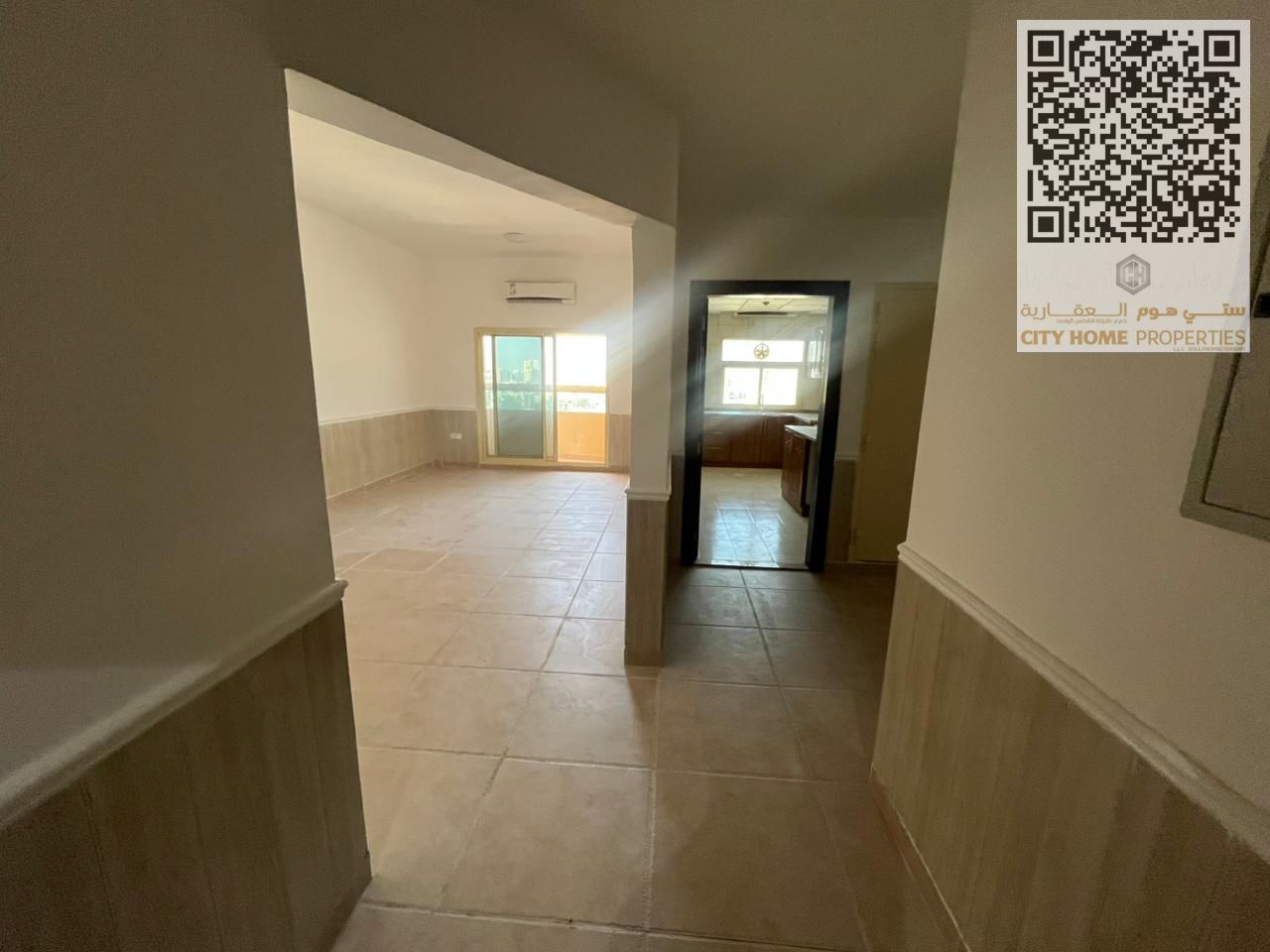 spacious 2-bedroom apartment with a large living area is available in a prestigious residential area in Ajman. The apartment is located close to all e