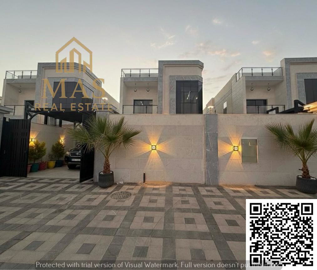 One of the most luxurious villas in Ajman for sale in a very prime location, including registration and ownership fees. Bank financing available with