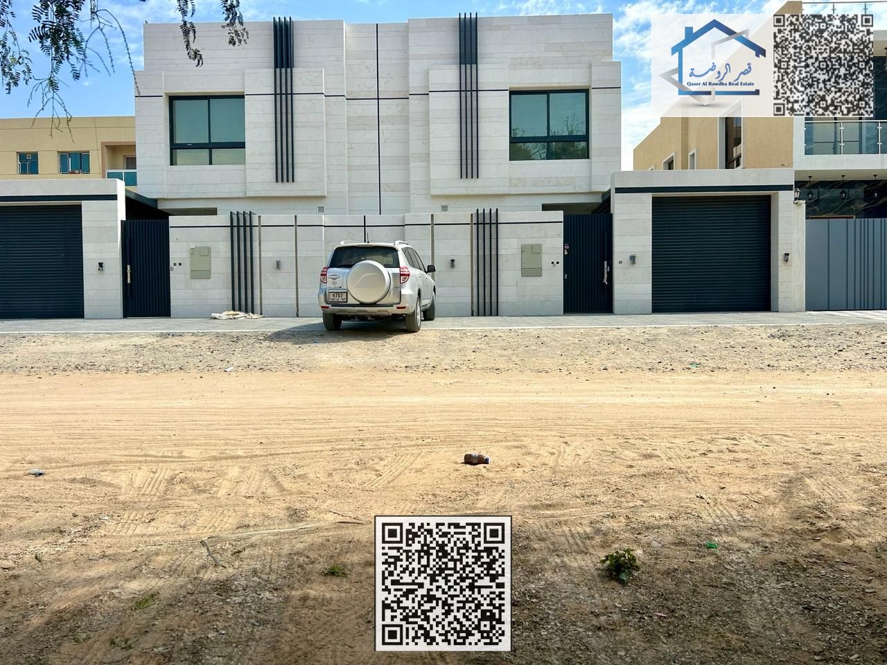 Villa for sale, Morden finishing, near the mosque, great locationWith electricity and air conditioning