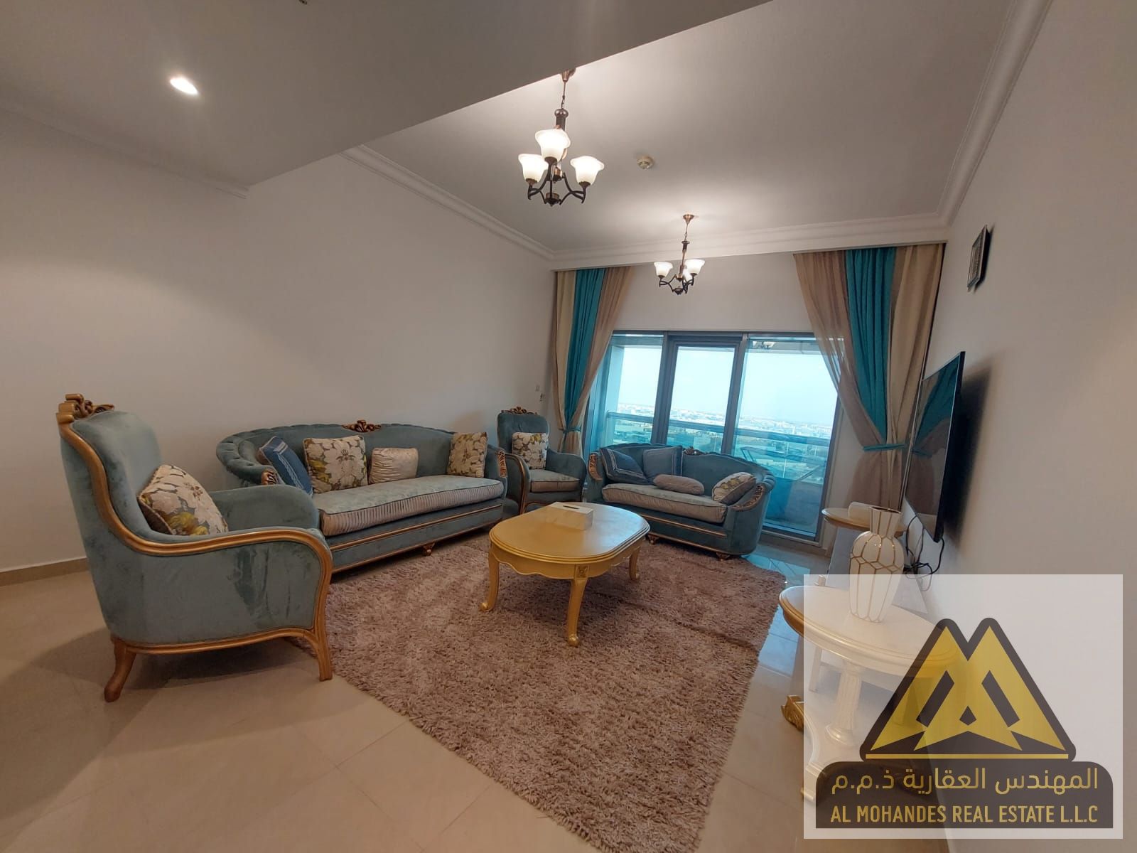 Spacious 1-Bedroom Apartment for Sale with Open View, Fully Furnished – Conquer Tower, Ajman Industrial Area, Ready to Move In