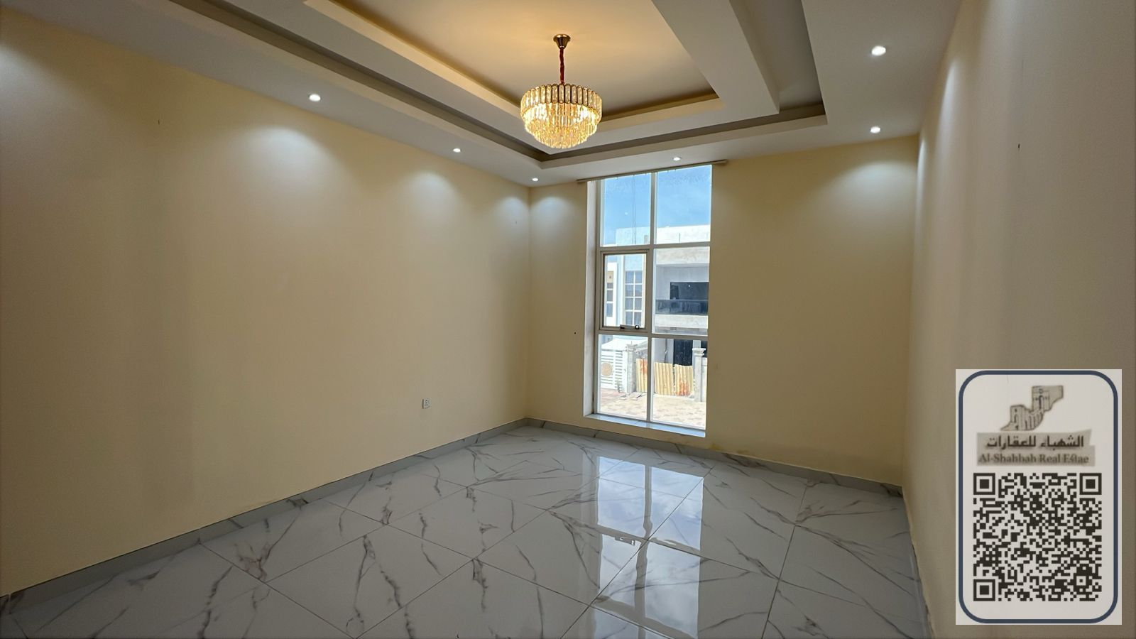 3-bedroom villa with a living room and majlis, plus a maid's room. Electricity provided.