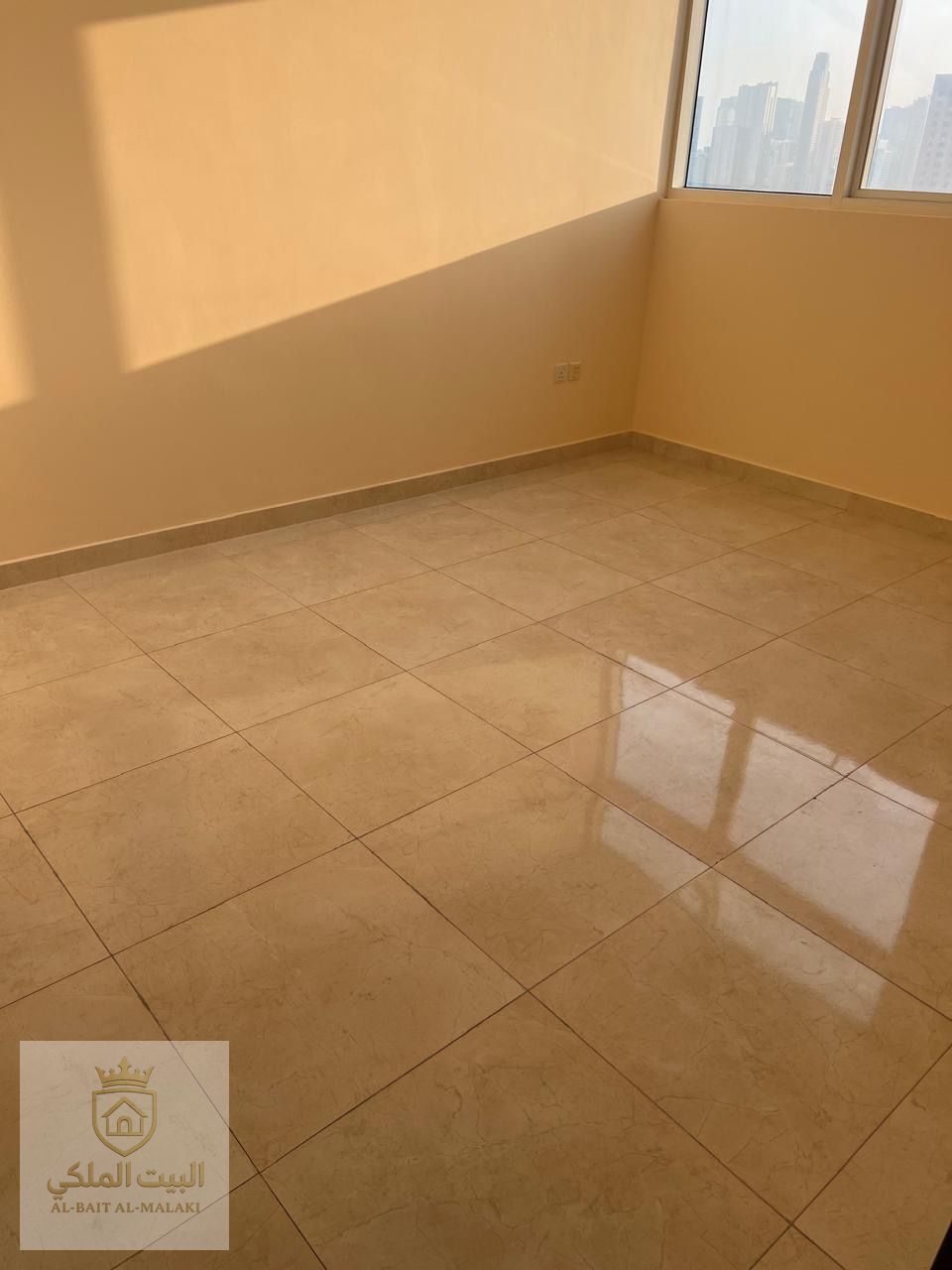 Room and hall with an open view, another modern building, a resident of facilities in payment with a park