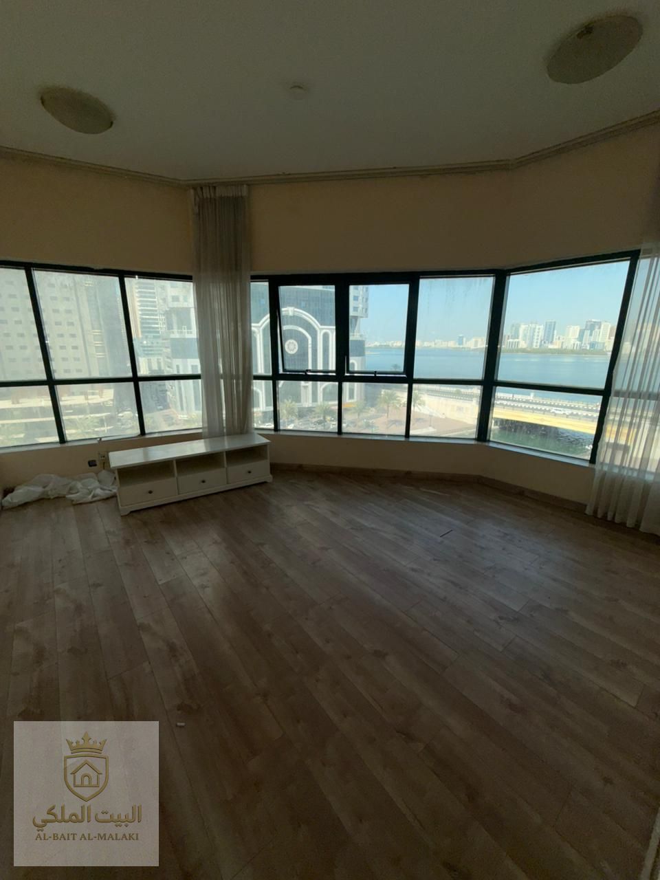 Three rooms and a living room with a small maid room A large area In Al-Qasba Parkin Free Open ruins Free week Number of bathrooms 3