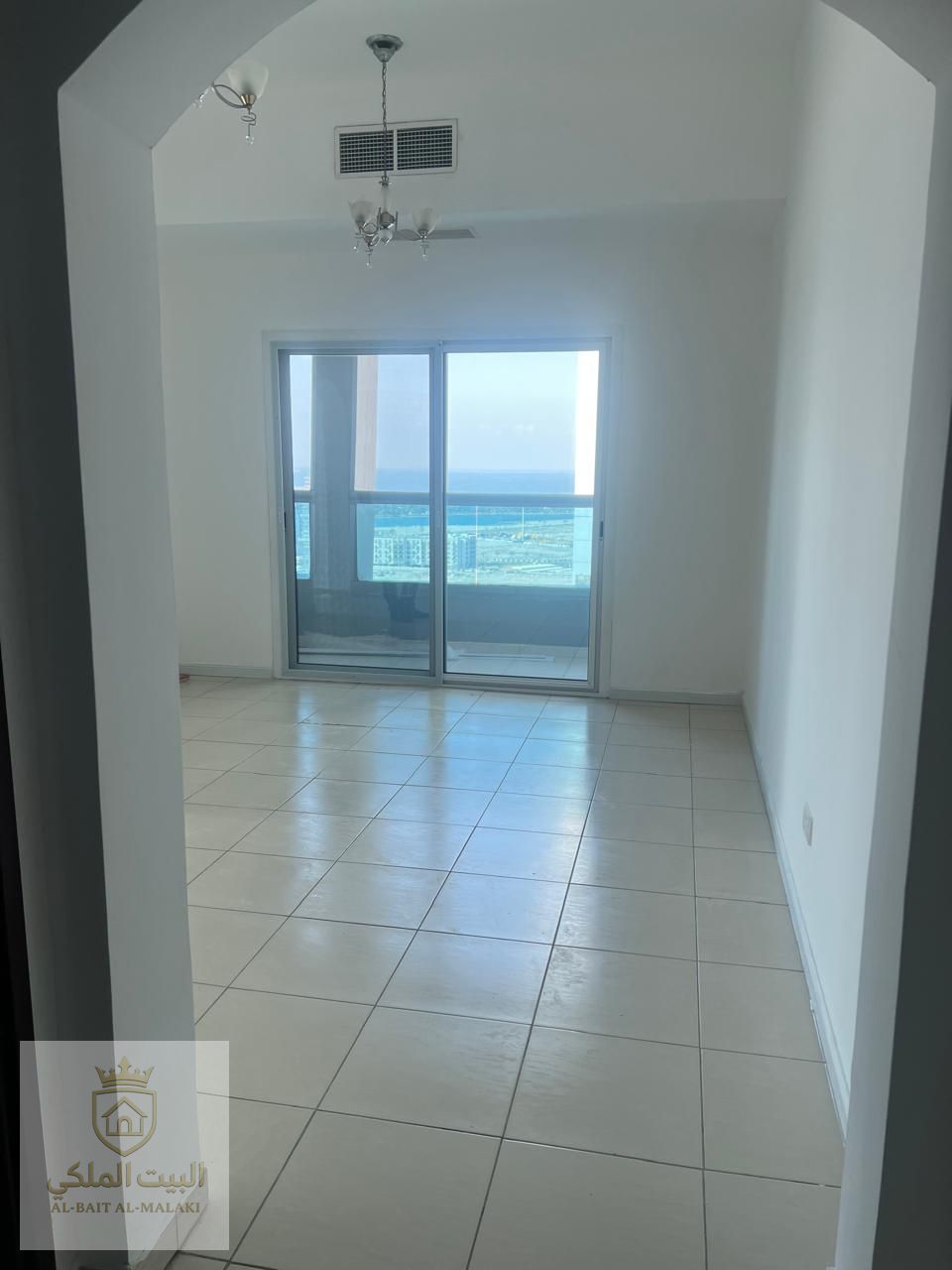 One bedroom and living room in Al Taawun with parking, balcony, and sea view