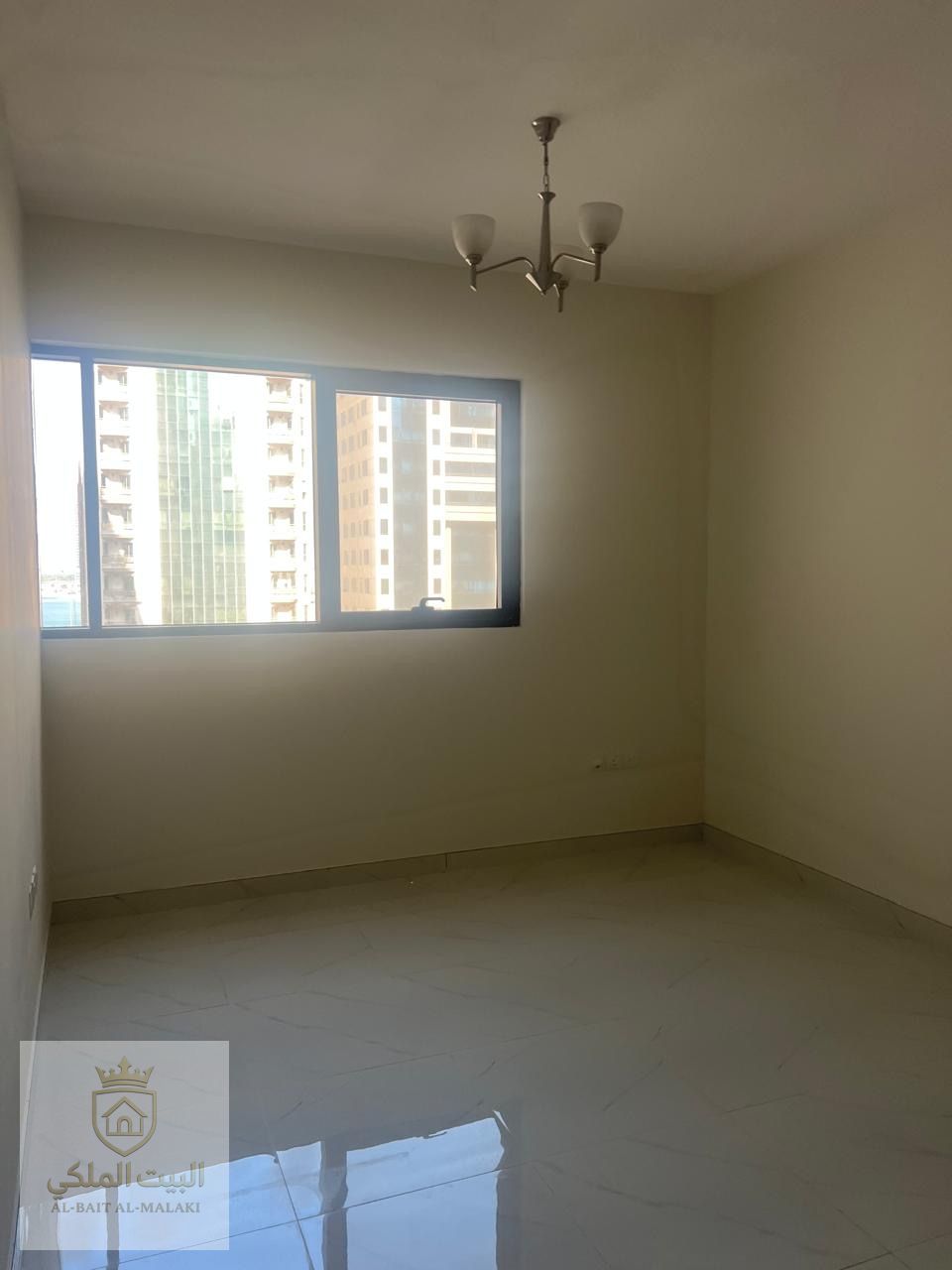 Brand new 1-bedroom apartment with balcony for rent in Al Taawun, directly on Dubai exit. First tenant, building only one month old.