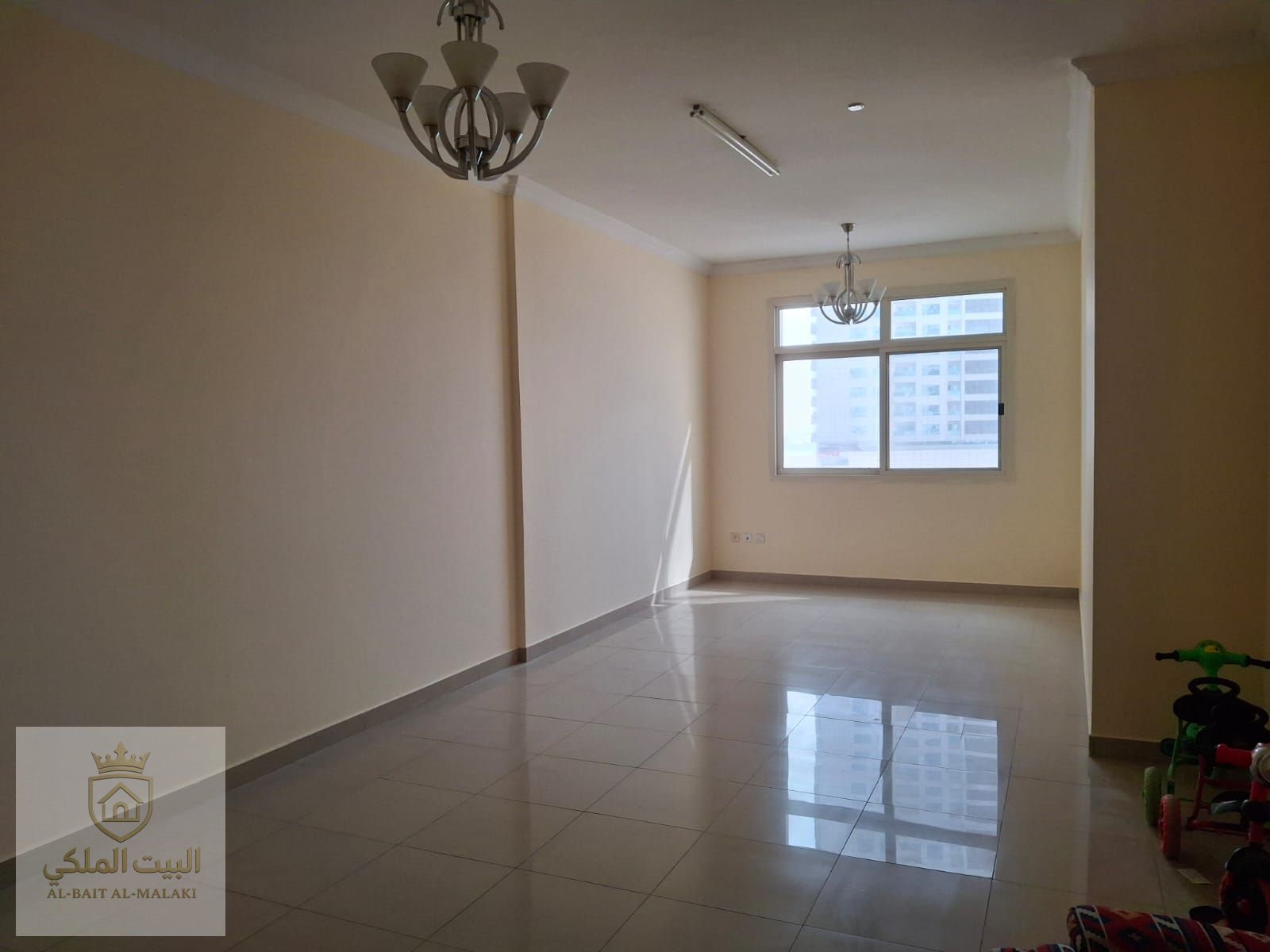 Two bedrooms and a living room in Al Khan Available in four or six installments Beautiful open view Prime and very nice location close to all services Shops Restaurants 24-hour security Security cameras Free dirt parking