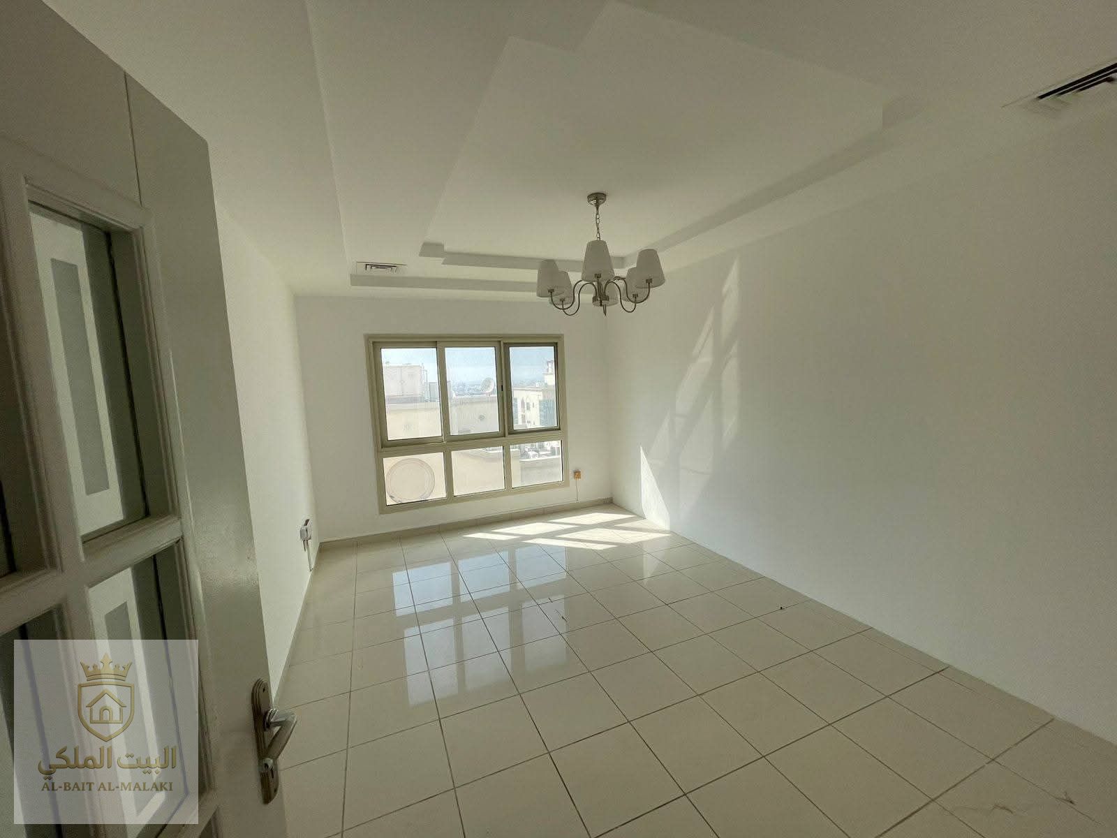 Two bedrooms and a living room in Al Majaz 1 Excellent cleanliness Free central air conditioning (included) Beautiful open view Maid's room Laundry room Built-in wardrobes Payment facilities Up to 12 installments No administrative fees