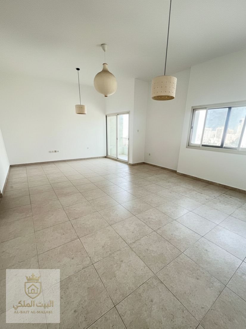 Three bedrooms and a living room in Al Majaz 3 Open and beautiful view With a balcony Spacious area Master bedroom with computer Stone walls Maid's ro