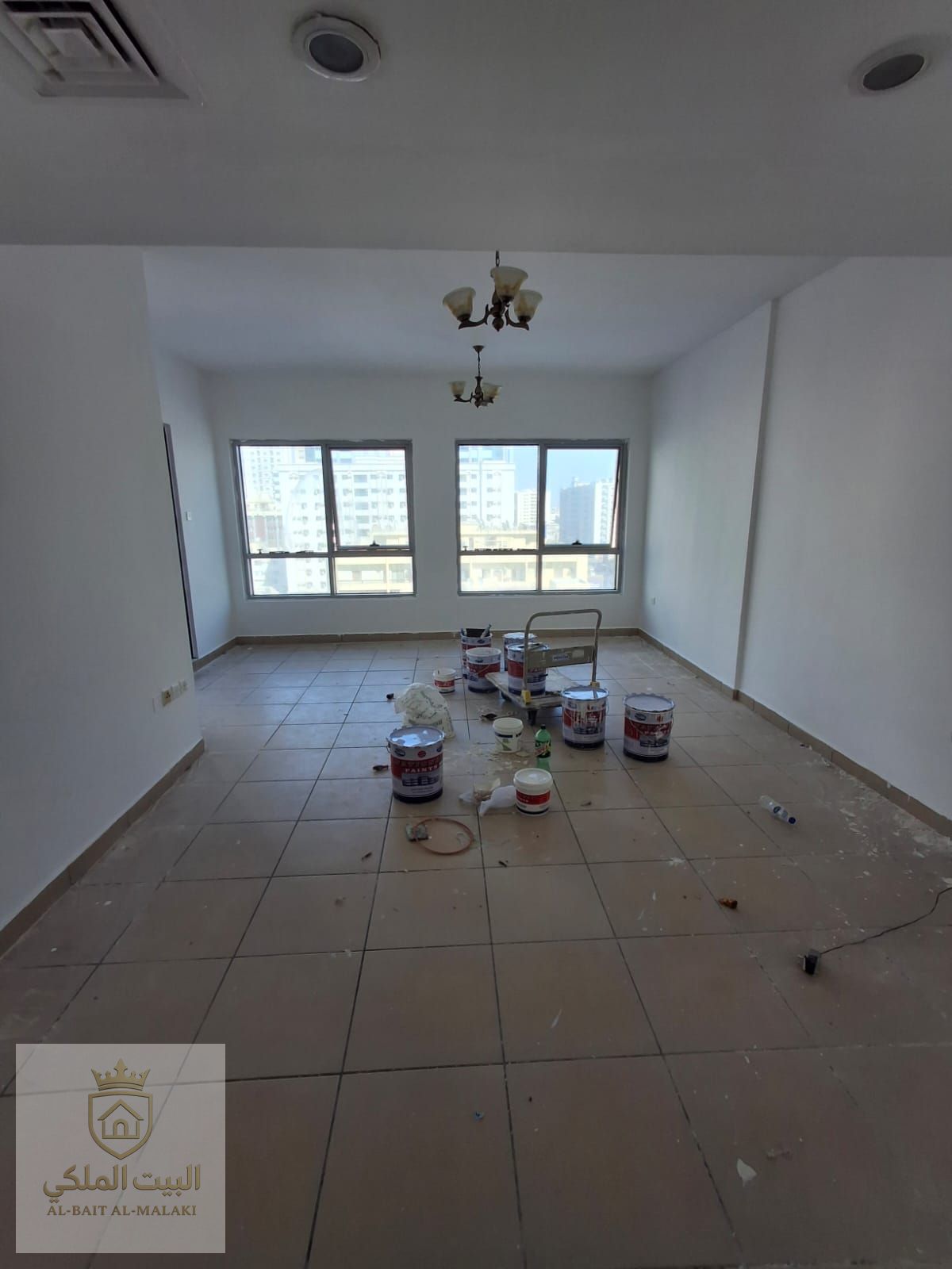 Two rooms and a lounge in Al Majaz 2, a privileged location on the Dubai exit completely, open view, payment facilities