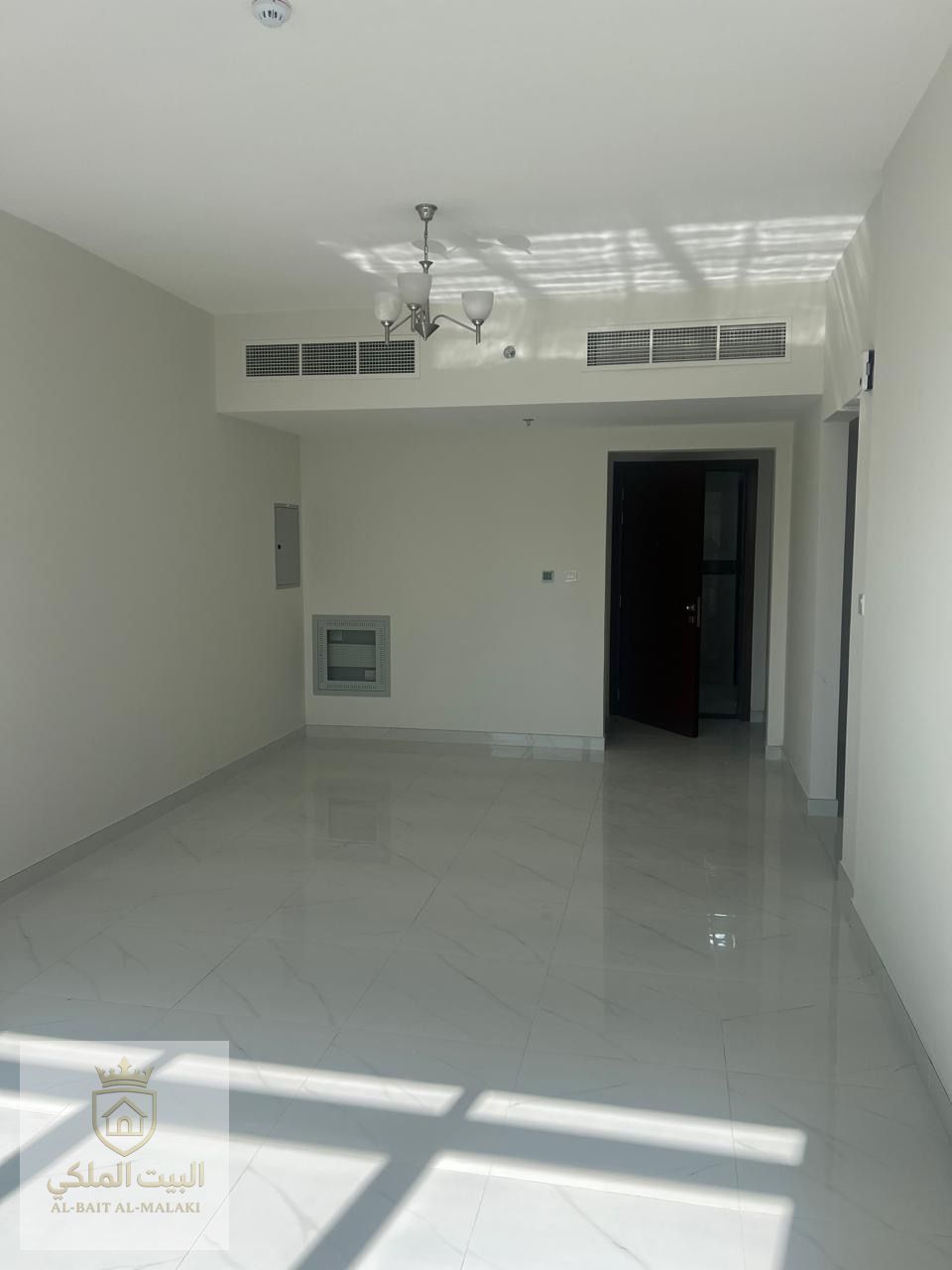 One bedroom apartment with a living room and balcony for rent in Al Taawun, located directly on Dubai Exit, offering easy and quick access to main roads and nearby areas. The apartment is in a brand new building, first tenant, with the building age of onl