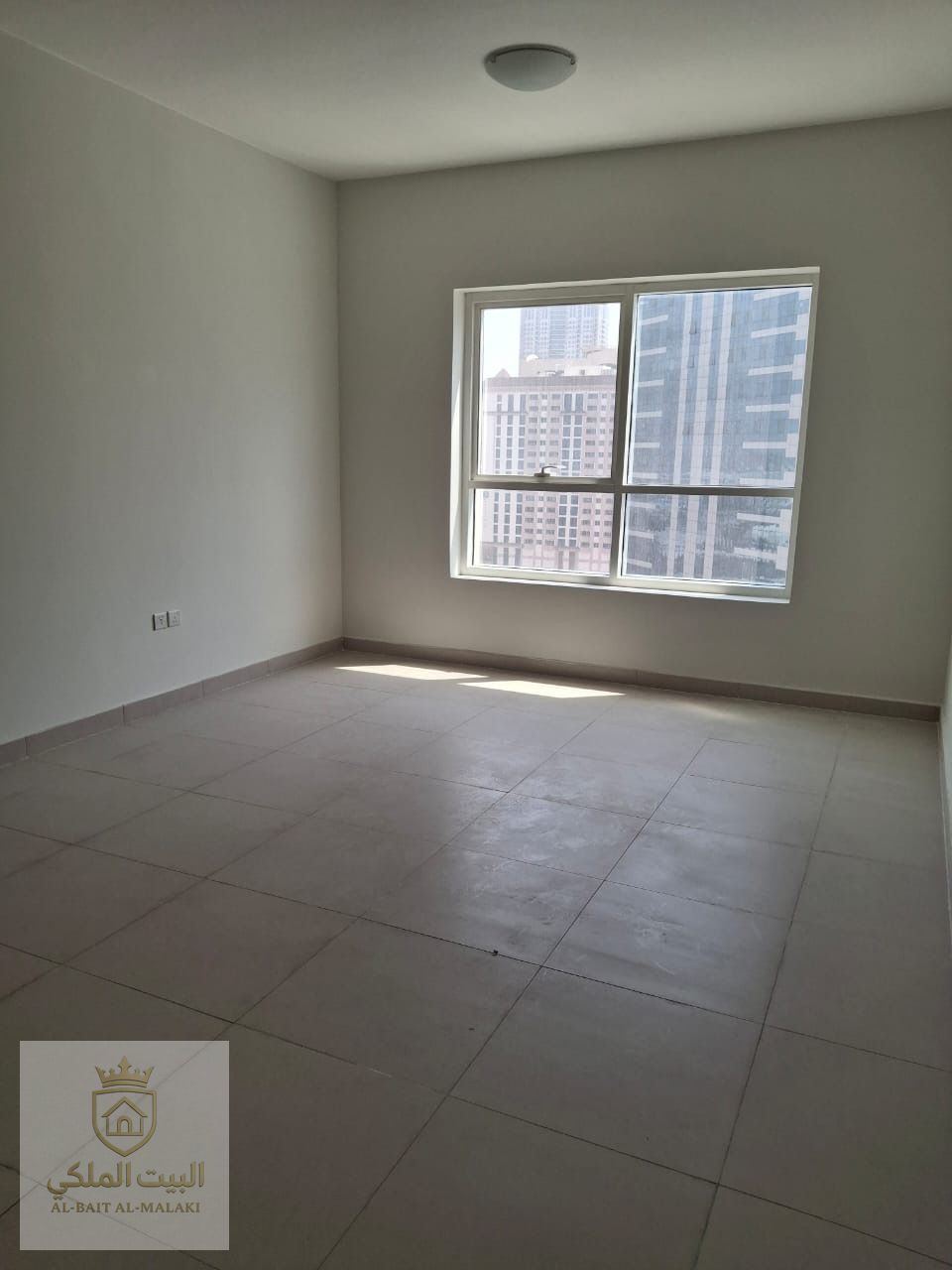Two-bedroom apartment with a living room for rent in Al Taawun, strategically located directly on Dubai Exit, providing easy and quick access to all main areas. The apartment is in a clean and well-maintained building and is available for the first tenant
