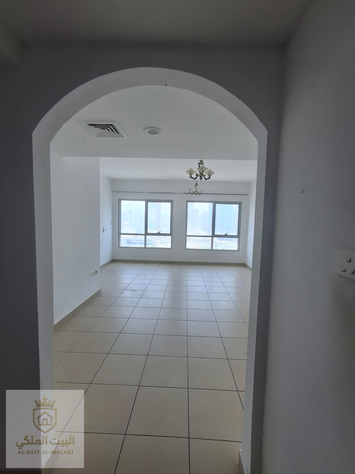 Two-bedroom apartment with a living room and balcony for rent in Al Majaz 2, located in a prime area close to all essential services and shopping centers. The apartment features free central AC covered by the landlord and access to a free gym, providing a