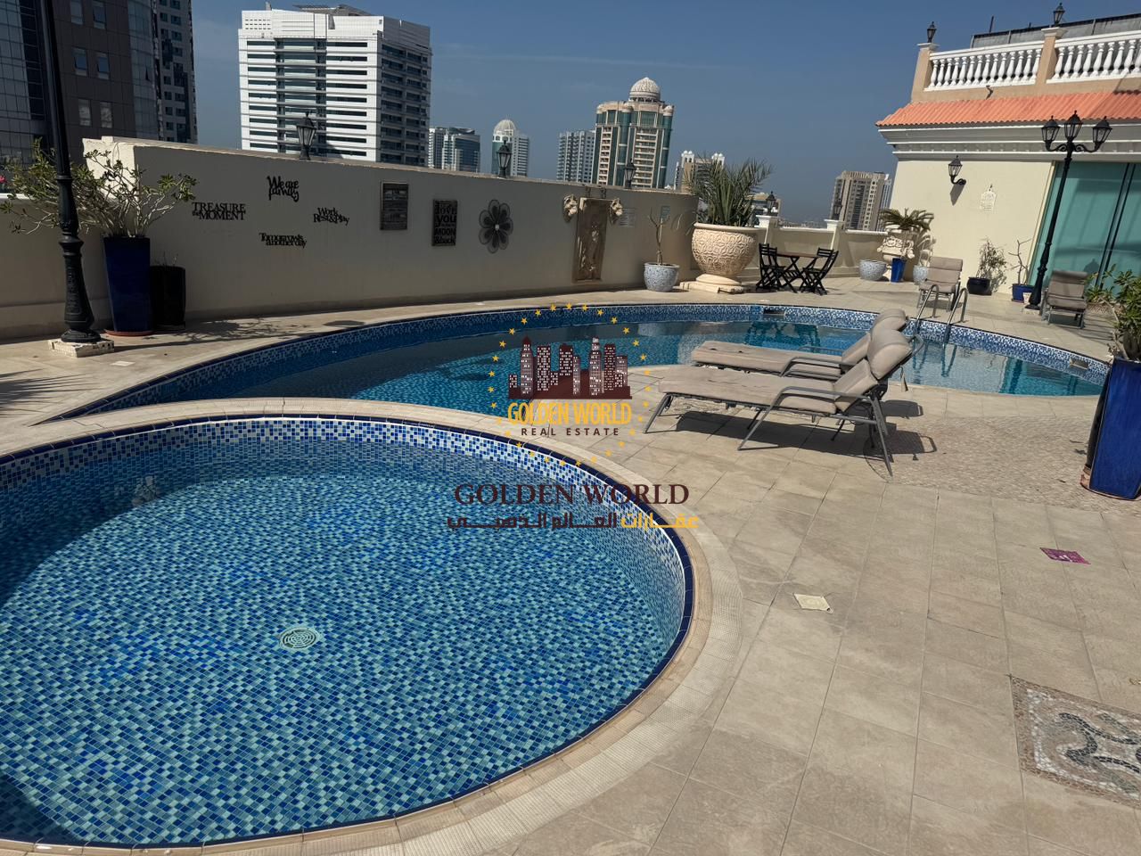 Spacious Two Bedroom Apartment with Two Living Areas, Maid’s Room, Balcony, and Open Views from All Rooms