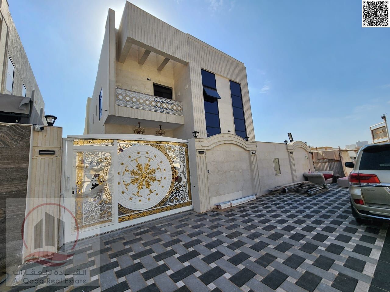 Villa for sale in Ajman, Al Yasmeen area – close to Sheikh Mohammed Bin Zayed Road. Two floors, ready to move in or an investment opportunity. Modern