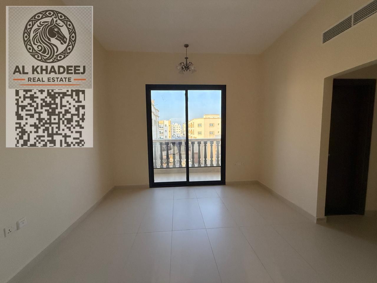 First occupancy, spacious one-bedroom apartment with a balcony and a view in the Al-Aliya area, close to all services.