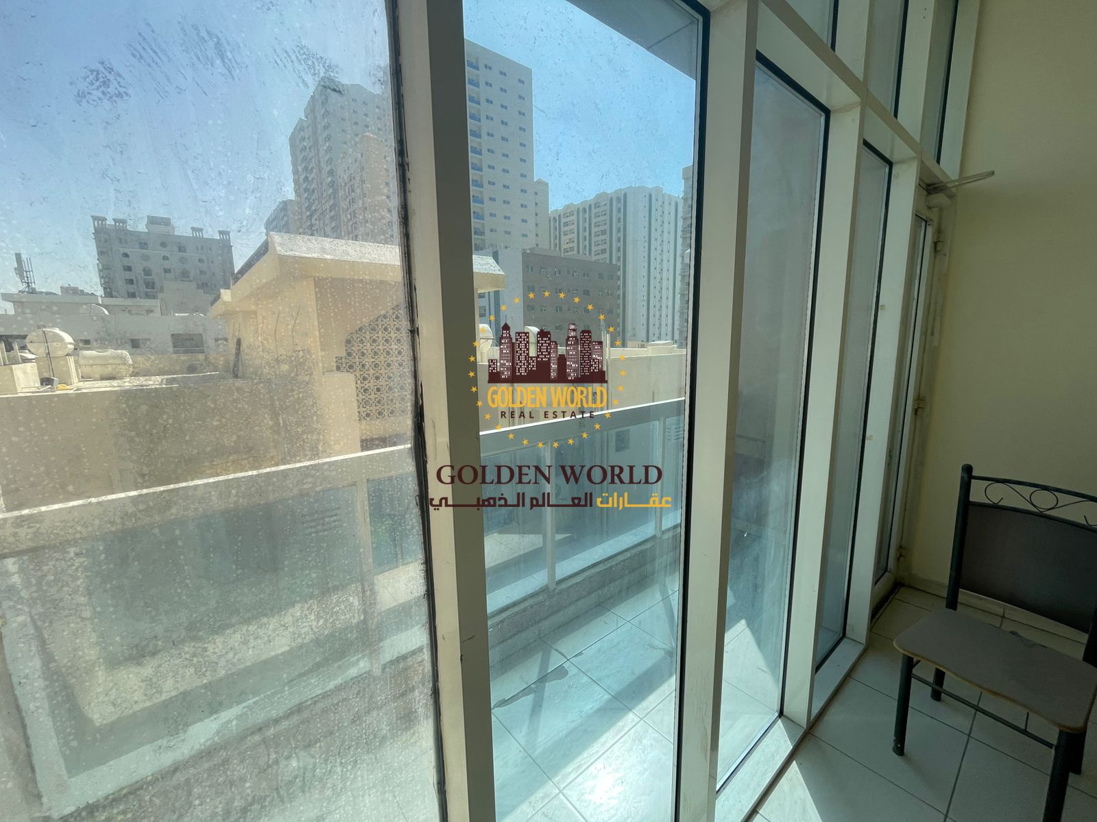 Al Qasimia Abu Danq opposite Mega Mall | 2BR with balcony, 2 baths, bright, good space. Rent AED 43K.