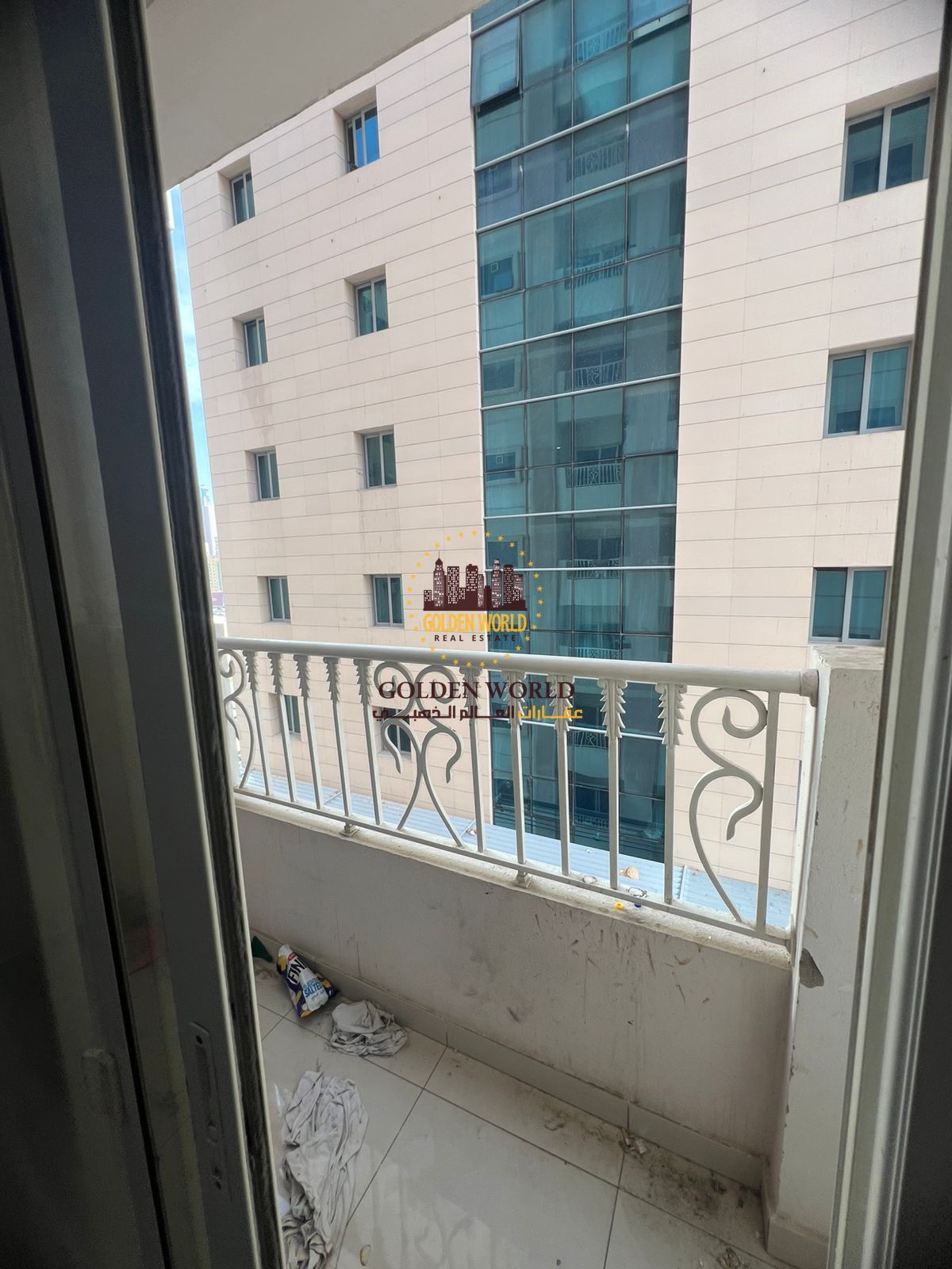 Al Taawun | 2BR with balcony, 2 bathrooms. Annual rent AED 45K.