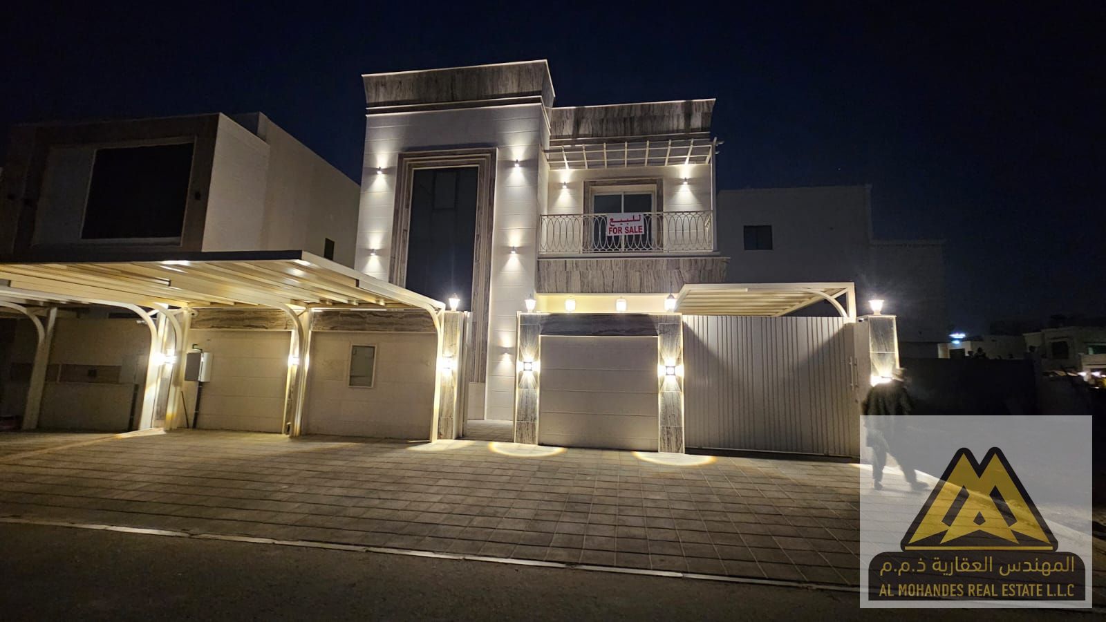 Luxury 5-Bedroom Villa for Sale with Central AC, Maid’s Room & Covered Parking – Al Zahia, Ajman | Electricity Included