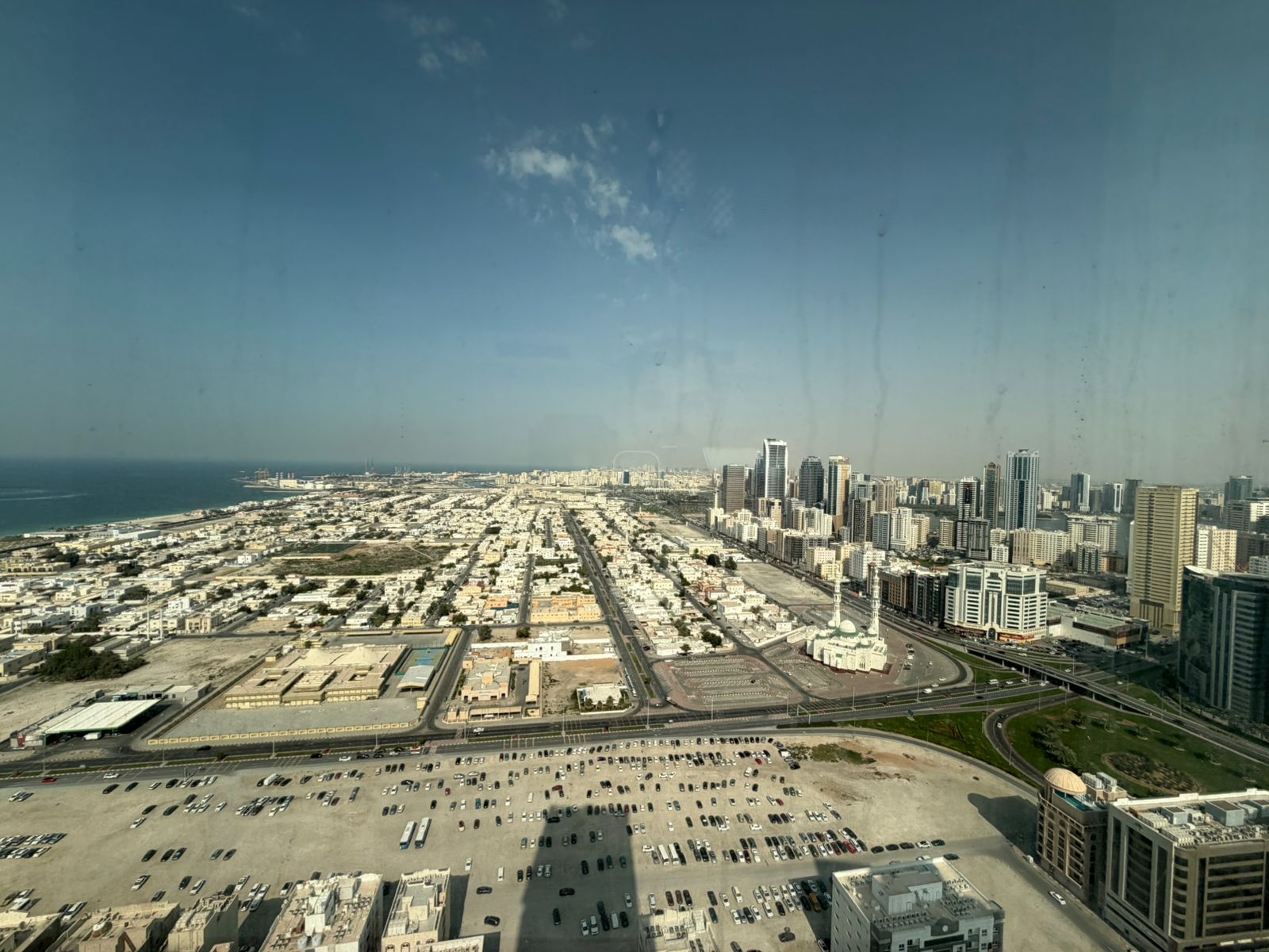 Free parking, large spaces with excellent finish, sea view of Al Majaz waterfront, lively location close to all services you need.