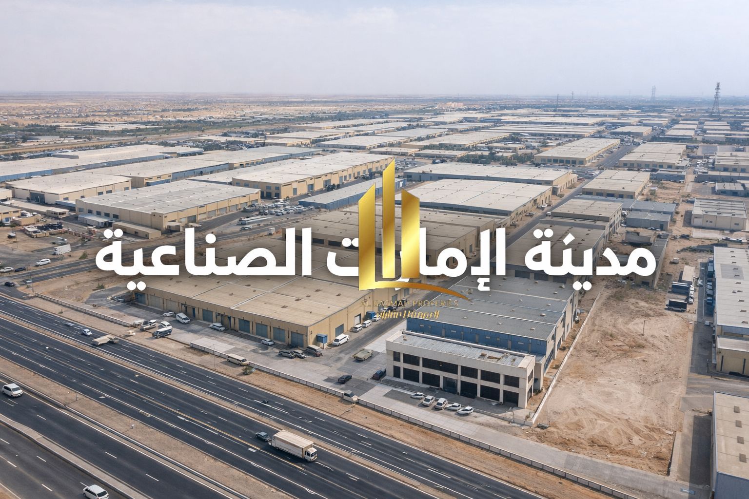 For sale: a corner plot in the Emirates Industrial City in Al Sajaa. The land area is 114,000 square feet.