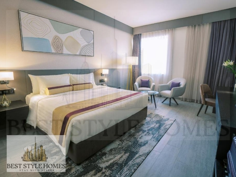 EARLY SUMMER 2026 DEAL, 6 MONTHS STAY, TWO BEDROOM HALL,Fully Furnished Hotel Apartment,
