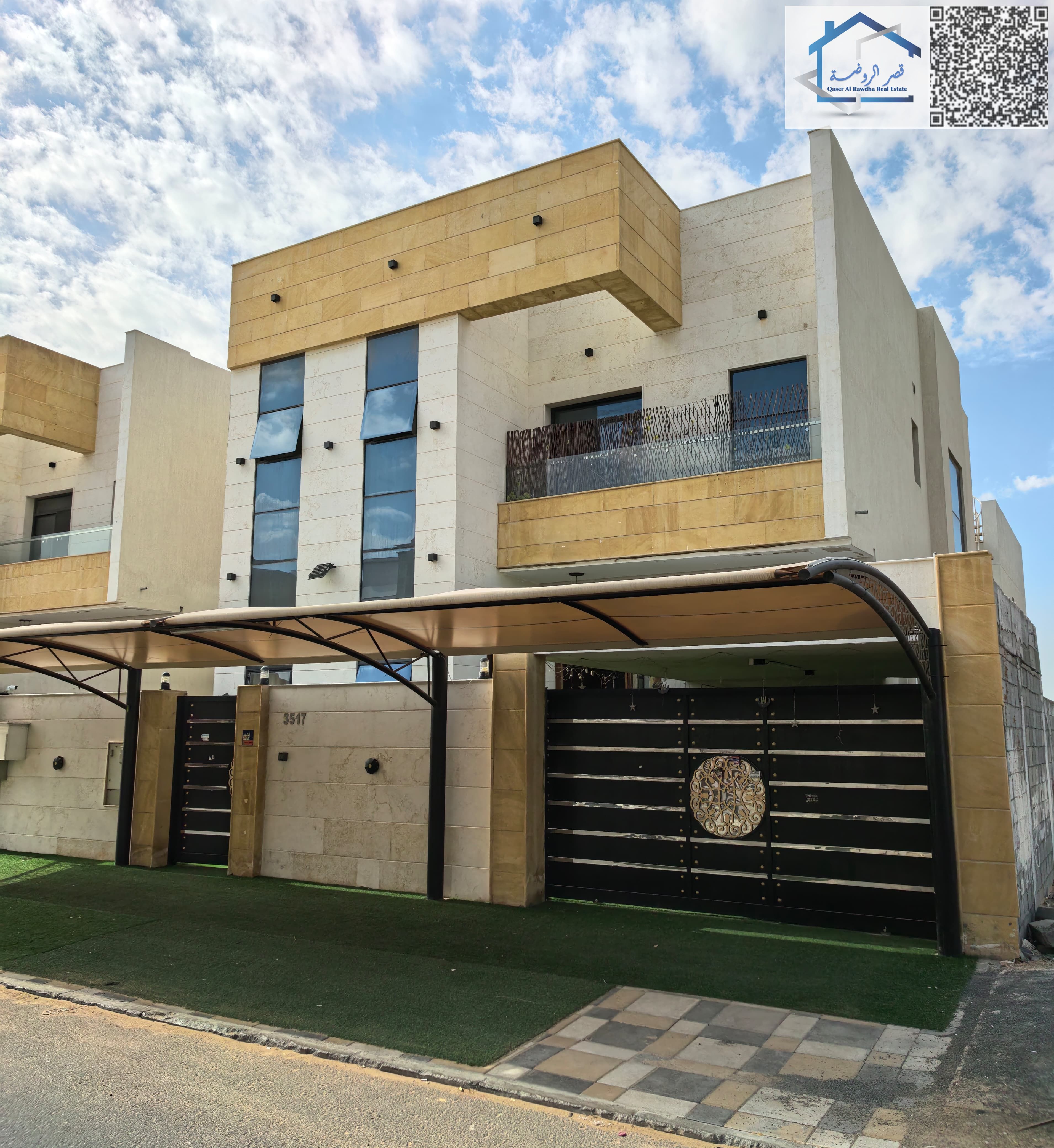 Villa for Rent – Al Yasmeen, Ajman | 5 Master Bedrooms | Majlis and Living Room | First Occupancy