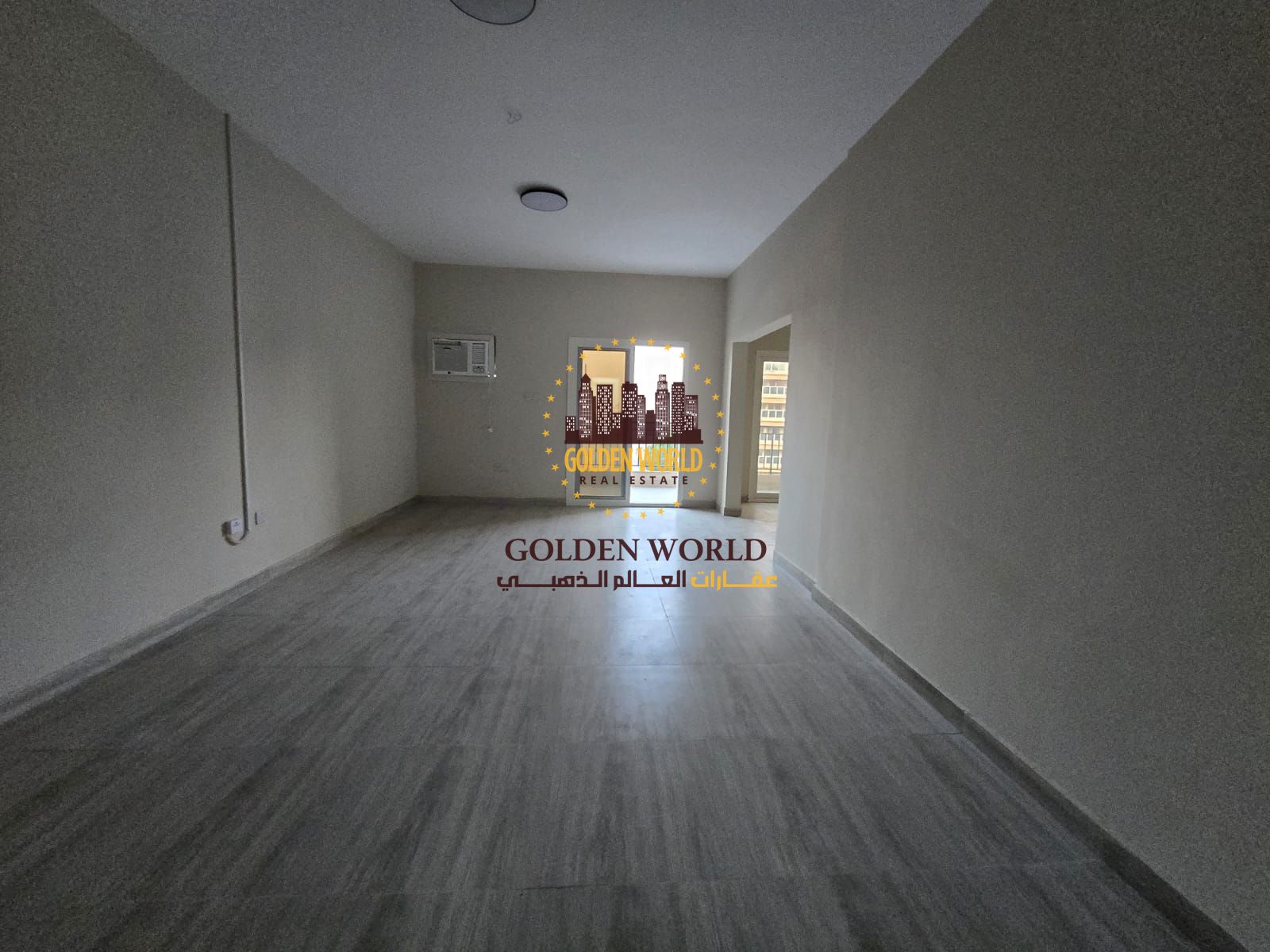 3-bedroom apartment with 2 living rooms in Al Majaz 2, Sharjah. 3 bathrooms, new energy-efficient AC, free maintenance, 24/7 security, near services,