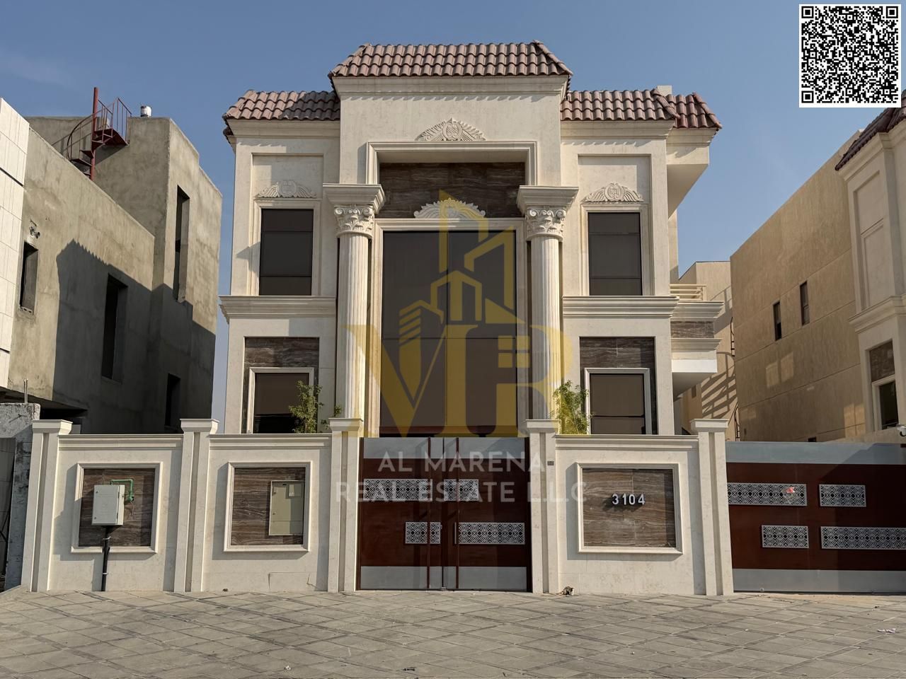Villa for sale in Al Bahia – 5 master bedrooms, two floors and a roof with a kitchen as per the client's request