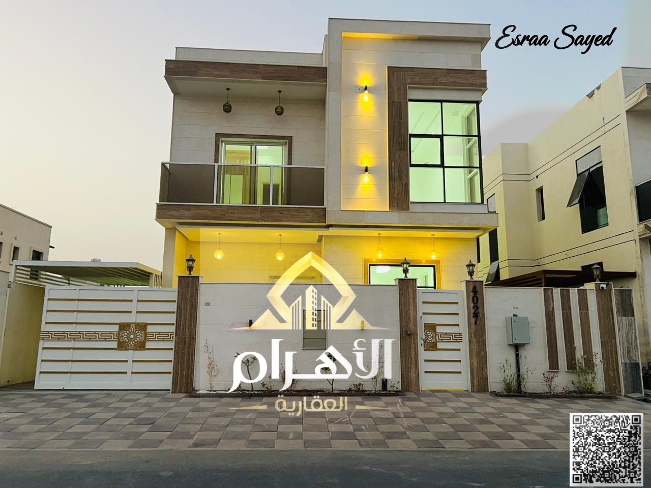 A stunning villa for sale in Al Zahia, priced inclusive of fees and electricity. A great deal! 3014 sq ft. Specifications: 5 bedrooms, living room and