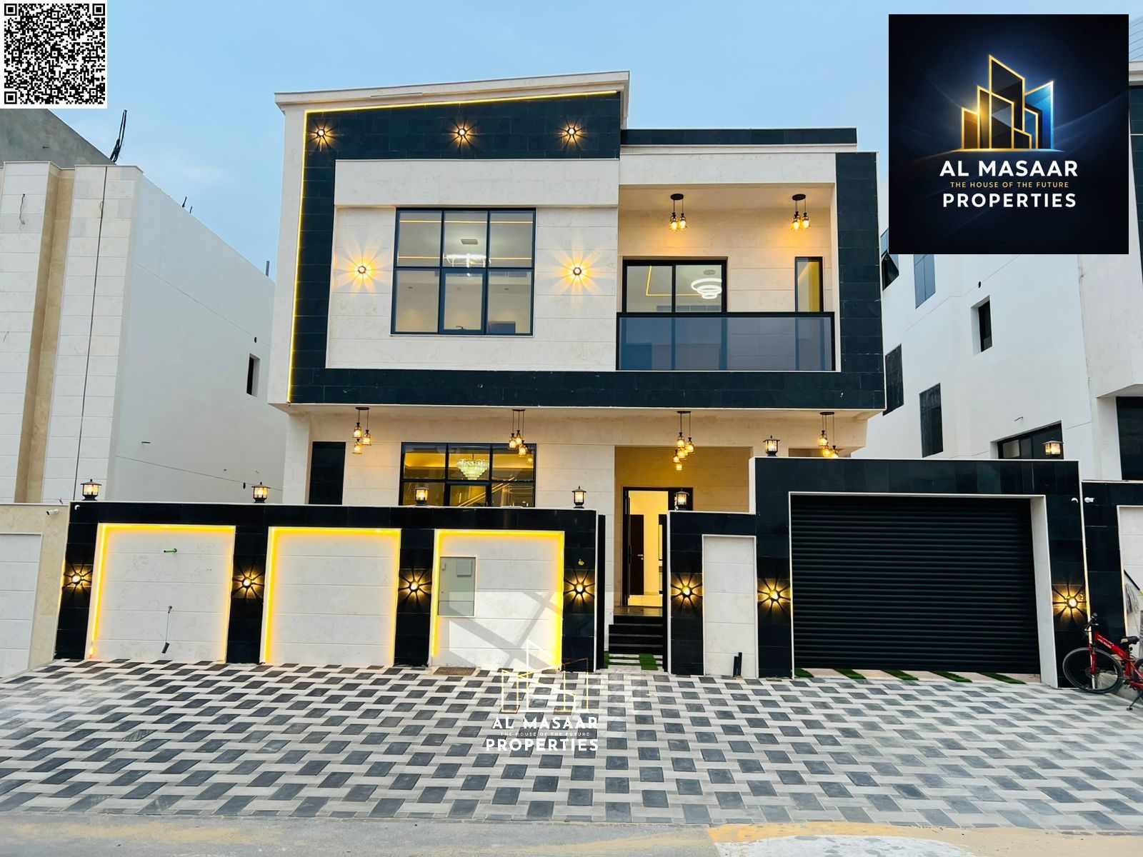 Own a modern villa with 5 master bedrooms and a rooftop terrace, all-inclusive (registration and ownership fees included) for all nationalities.