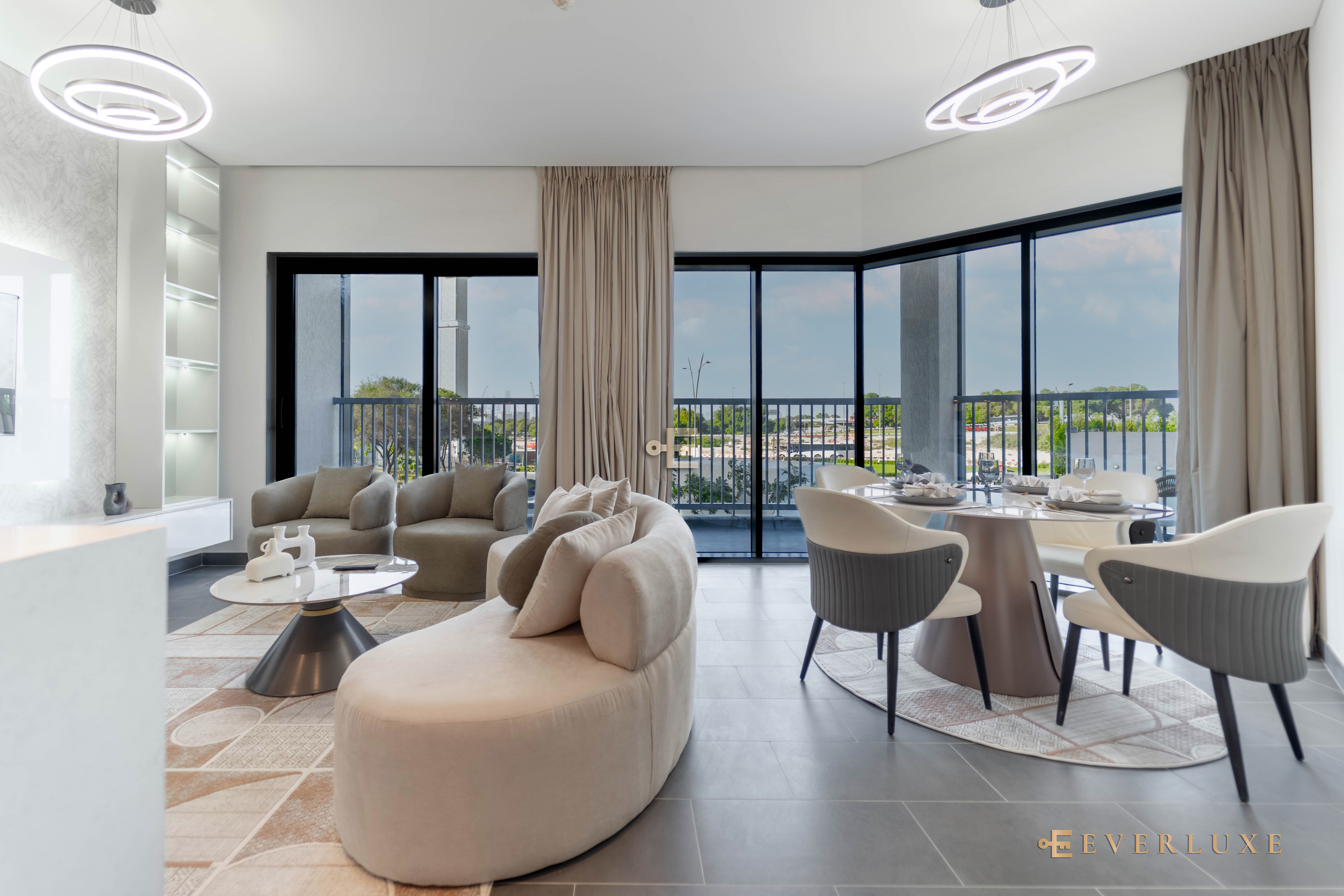 Elegant Designer Living with Premium Finishes | Spacious Balcony