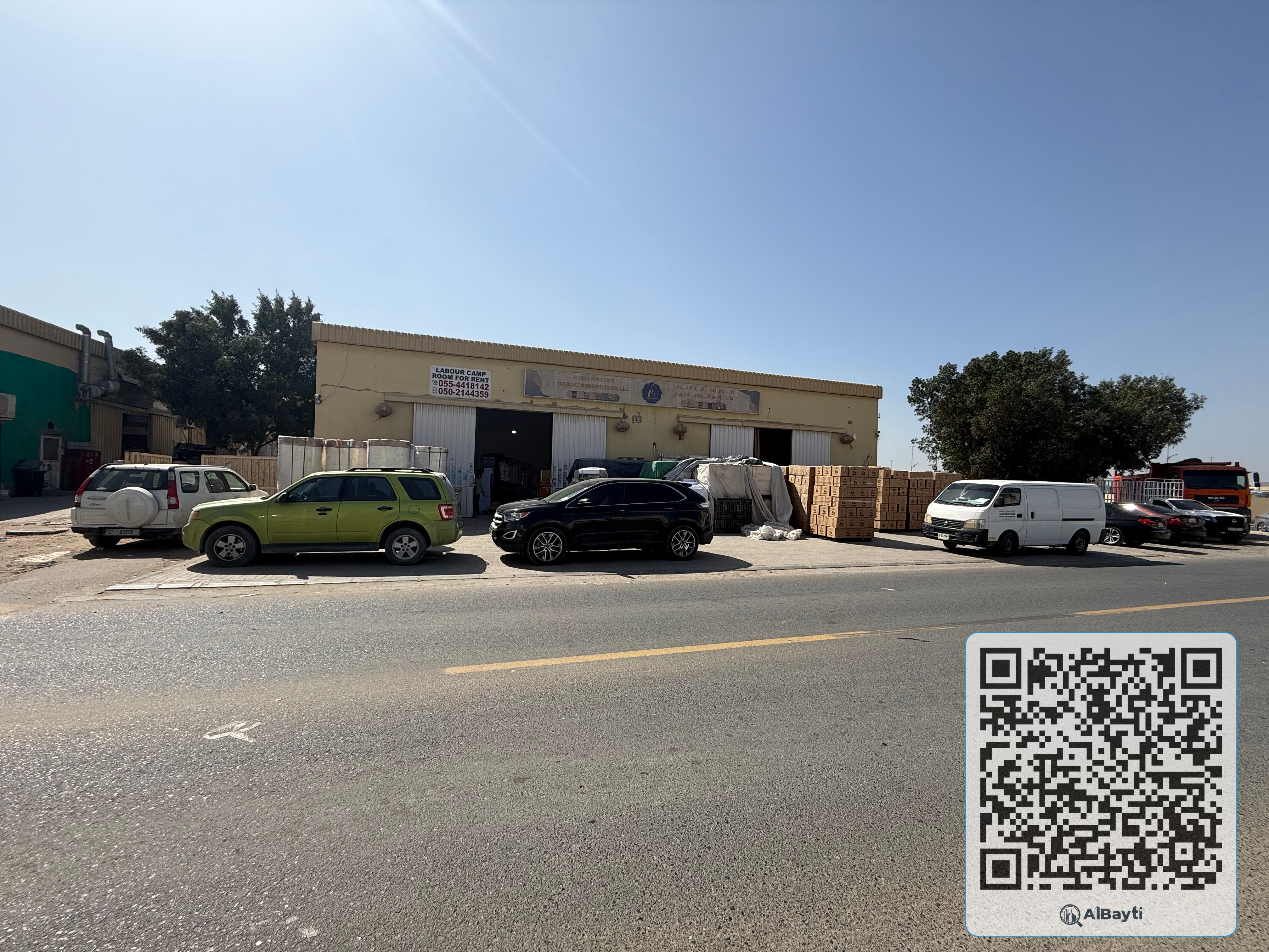 Industrial warehouse and labor camp for sale