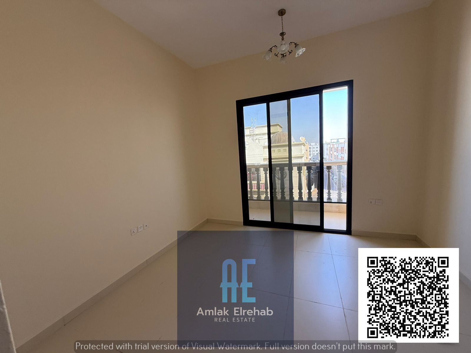 Luxury studio apartment for rent in Al-Aliya - first occupancy - central air conditioning - balcony, 600 sq ft