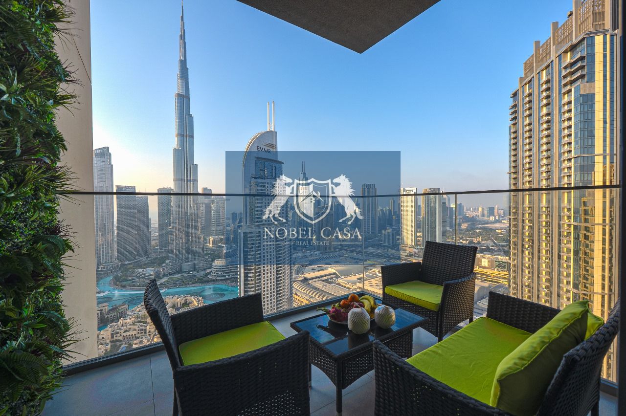 Hight Floor |Furnished | LED View of Burj Fountain