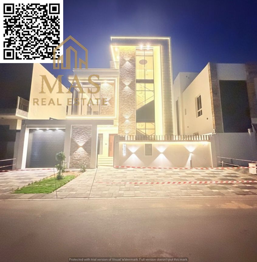 One of the most luxurious villas in Ajman for sale in a prime location overlooking the main road. Registration and ownership fees included. | Bank fin