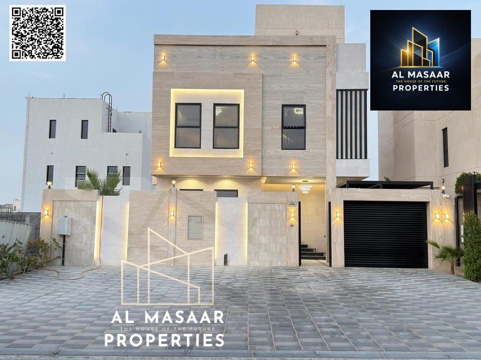 Your golden opportunity to own a modern villa with 5 rooms and 3 halls with a roof overlooking a garden, including fees and air conditioning, directly