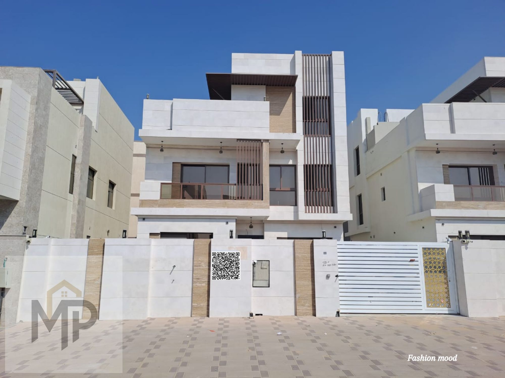 Villa for sale at ajman|Al Bahia area|5 master rooms,majlis, 2 halls, maid room, roof|freehold | 0 registration fees.