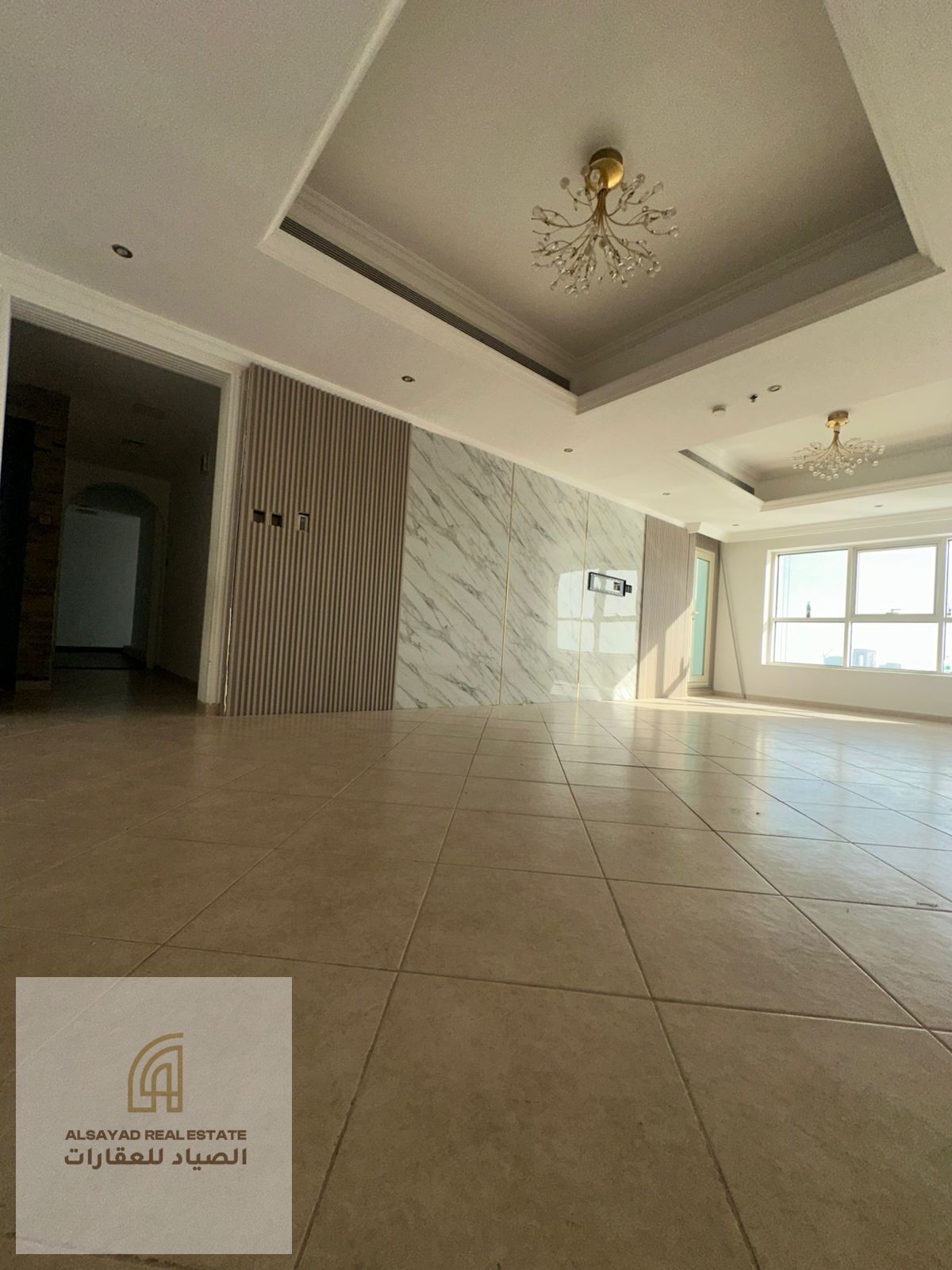 For sale: Two-bedroom apartment with a living room in Al Khan, with a distinctive view of Al Mazr.
