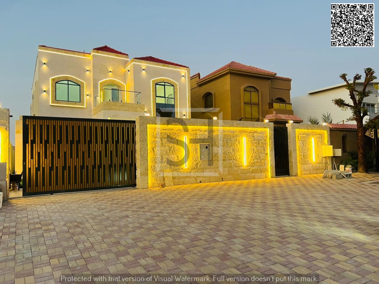 Villa for sale, including electricity, water, and air conditioning.