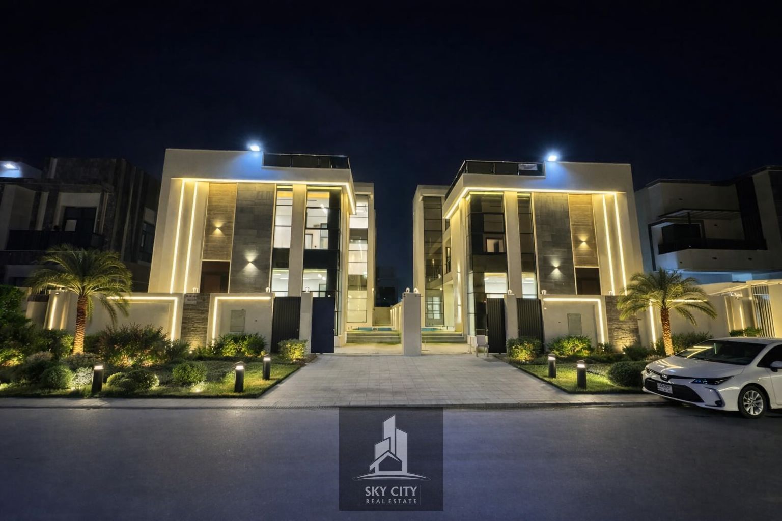 Enjoy luxury and comfort with this ground-floor, first-floor, and rooftop villa with a large swimming pool for sale. Freehold ownership