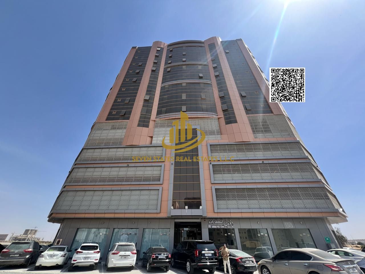A spacious luxury apartment in Al Ghoroub Tower, Al Alia, offering smart location, family comfort, and long-term investment value