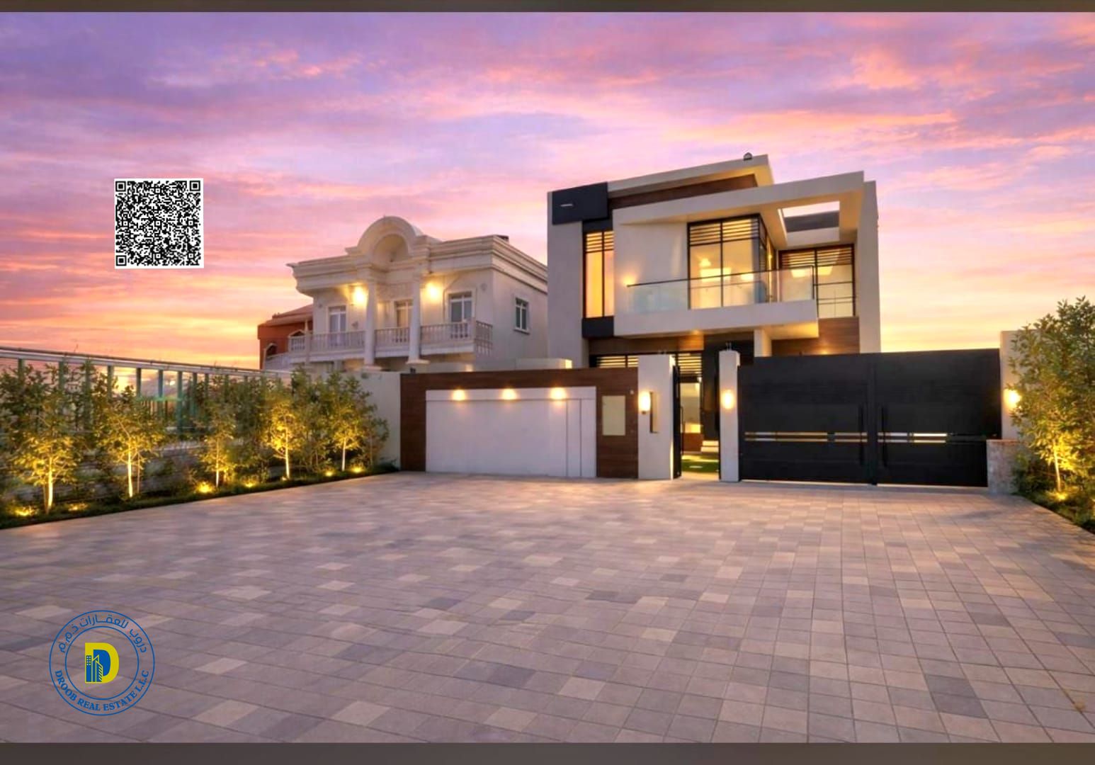 For those seeking luxury, a spacious 5-bedroom villa in Al Muwaihat 1, Ajman, including electricity, water, and AC. Bank-financed freehold .