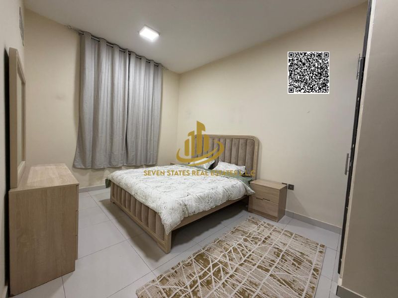 Upscale accommodation in Al Muwaihat 2 | Two bedrooms and a living room, furnished, in a prime location